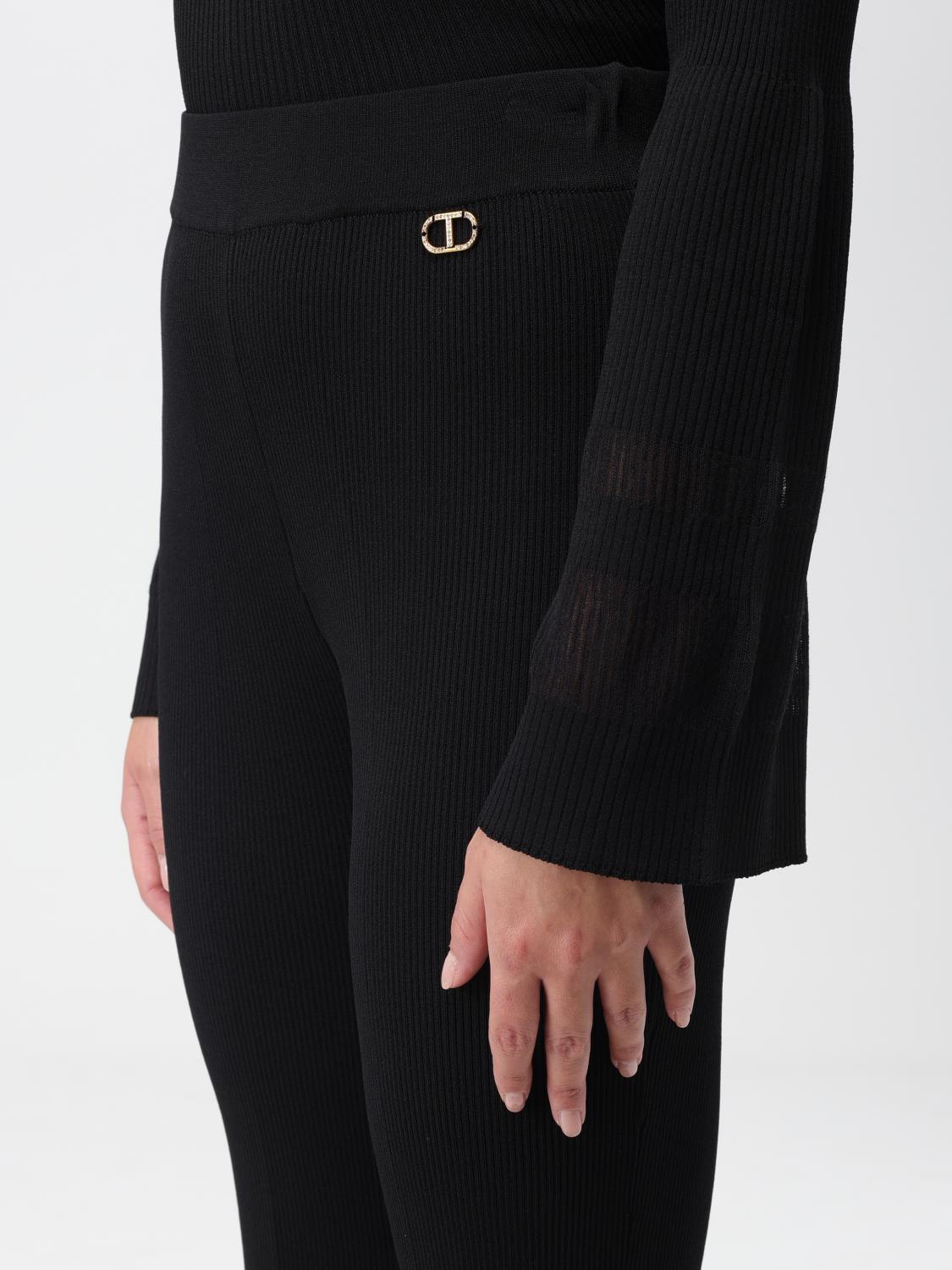 TWINSET PANTALONI: Pantalone donna Twinset, Nero - Img 3