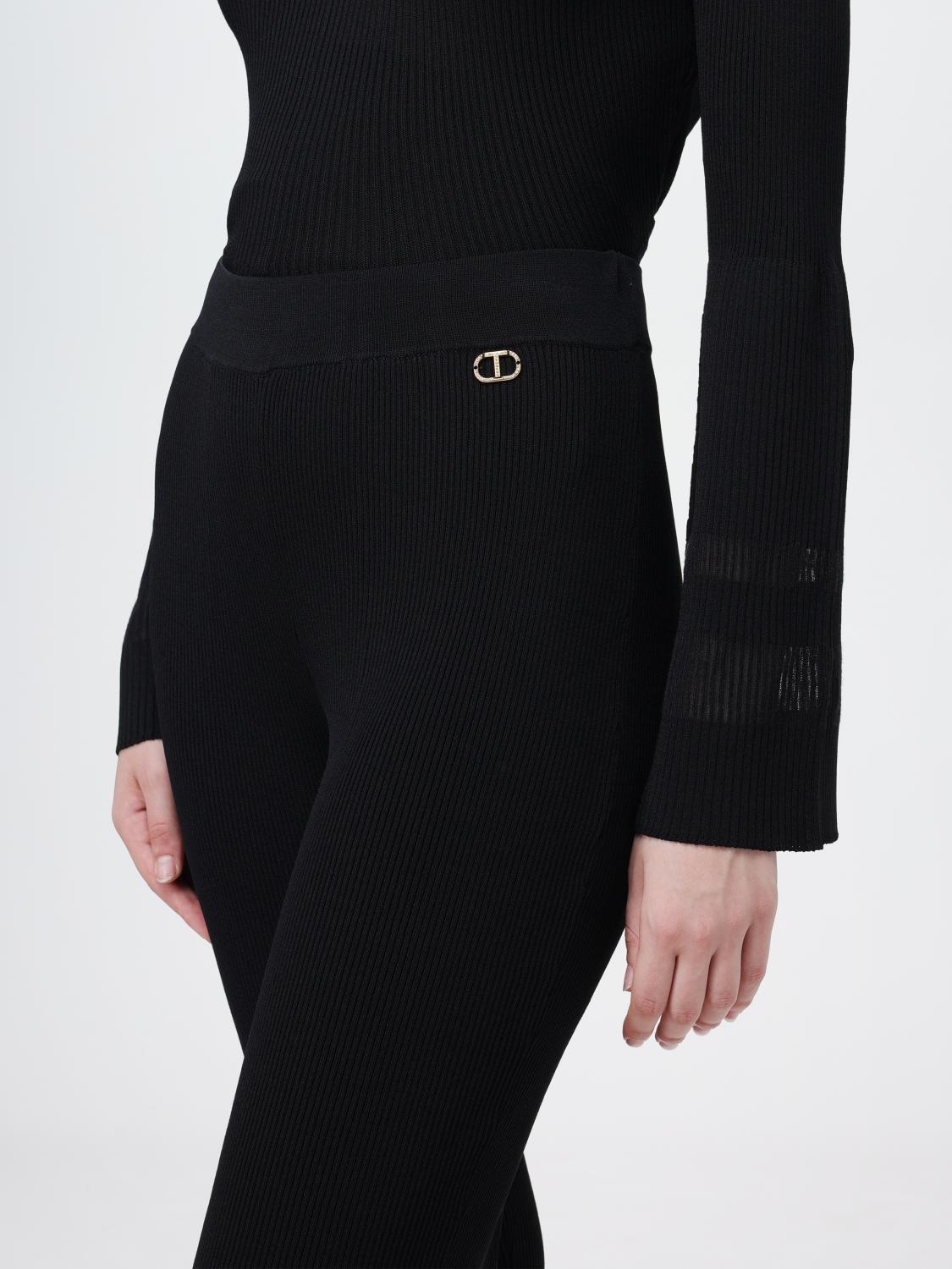 TWINSET PANTALONI: Pantalone donna Twinset, Nero - Img 4
