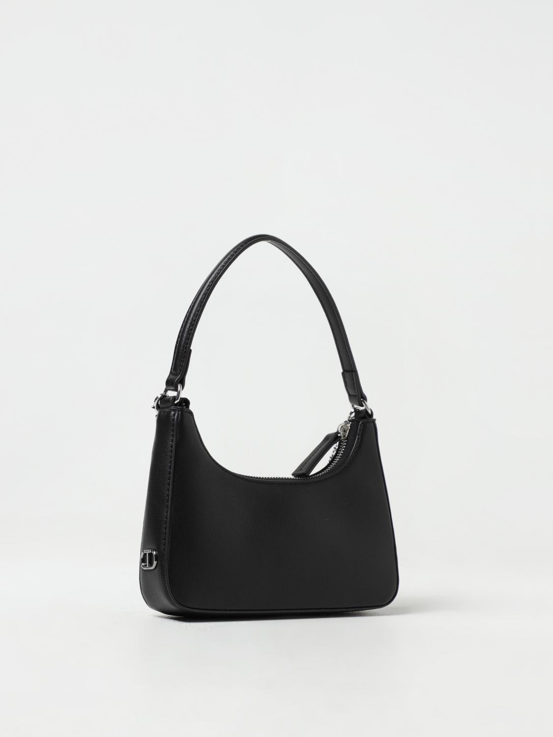 TWINSET BORSA MINI: Borsa Twinset in pelle sintetica con strass, Nero - Img 2