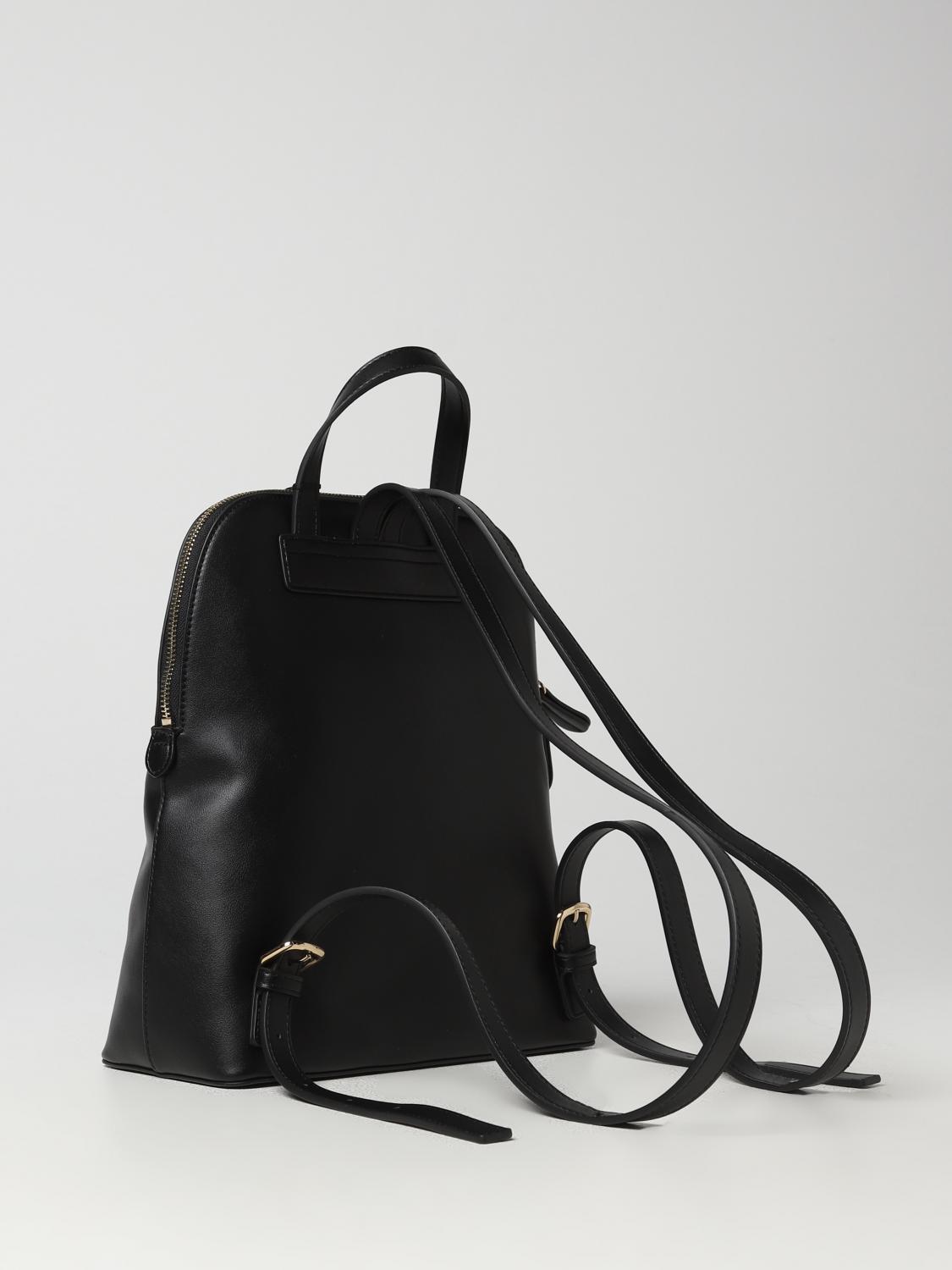 TWINSET ZAINO: Zaino Twinset in pelle sintetica con monogram applicato, Nero - Img 2
