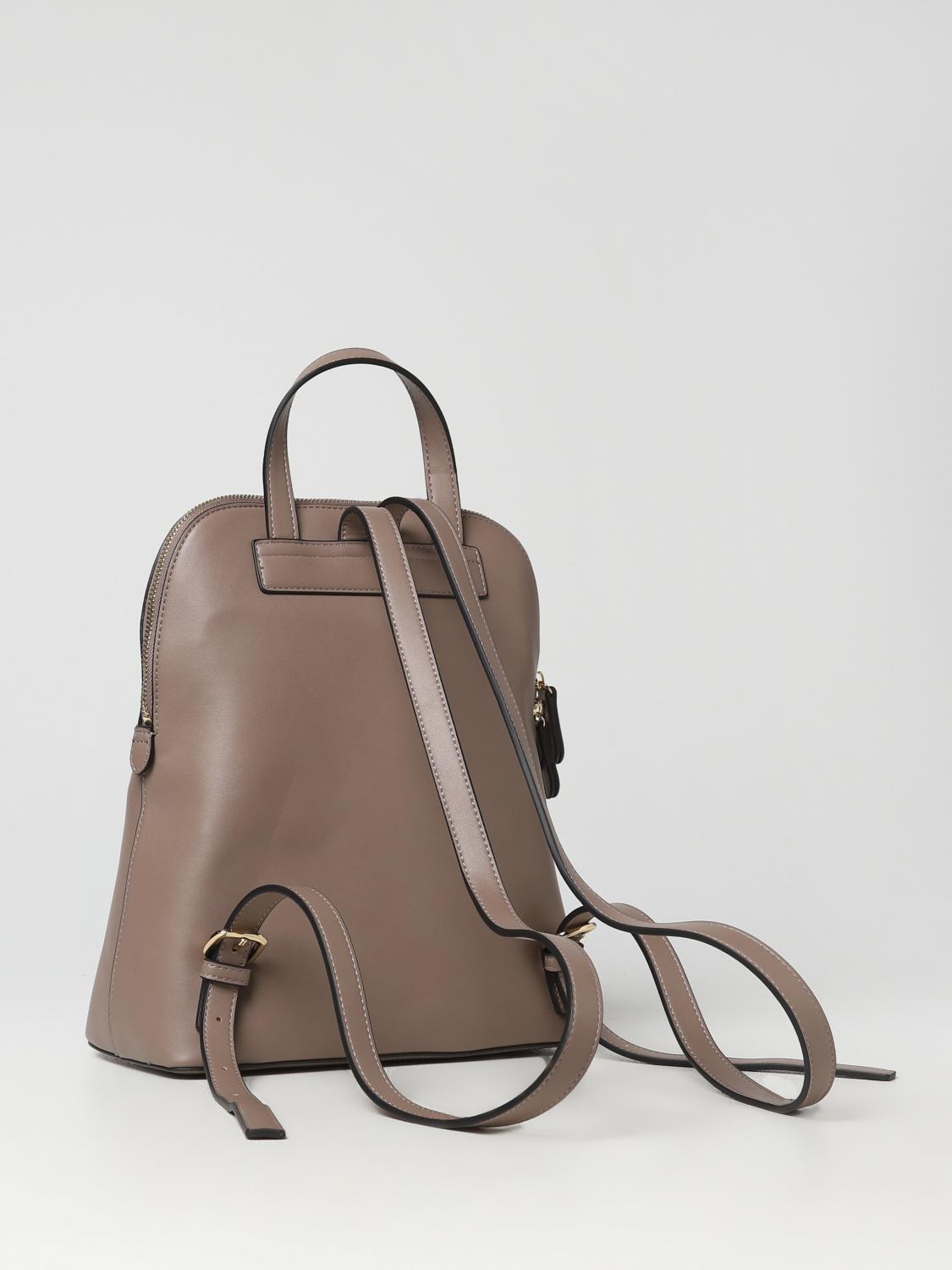 TWINSET ZAINO: Zaino Twinset in pelle sintetica con monogram applicato, Tortora - Img 2