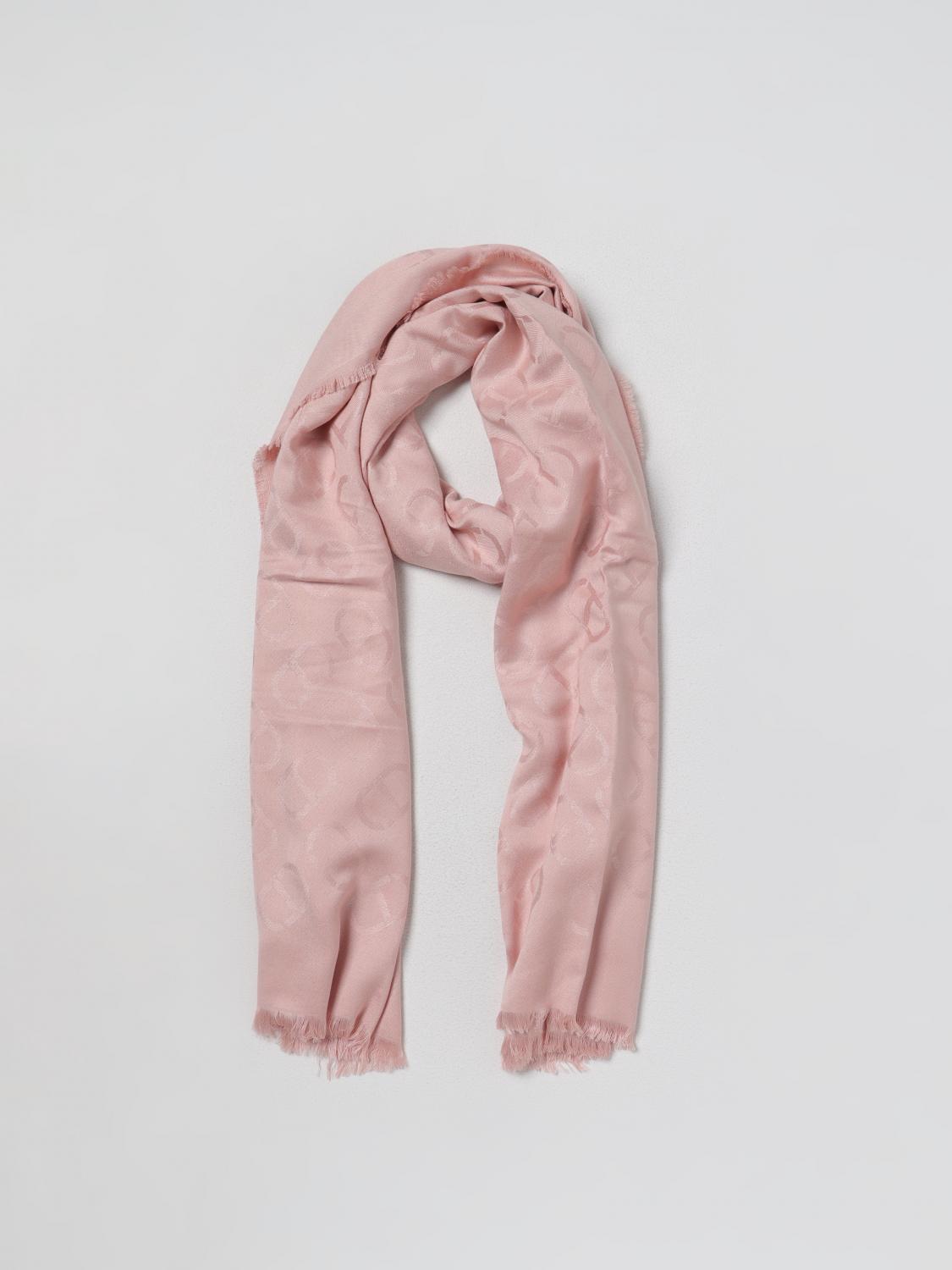 TWINSET SCARF: Twinset scarf in viscose with logo, Pink - Img 2