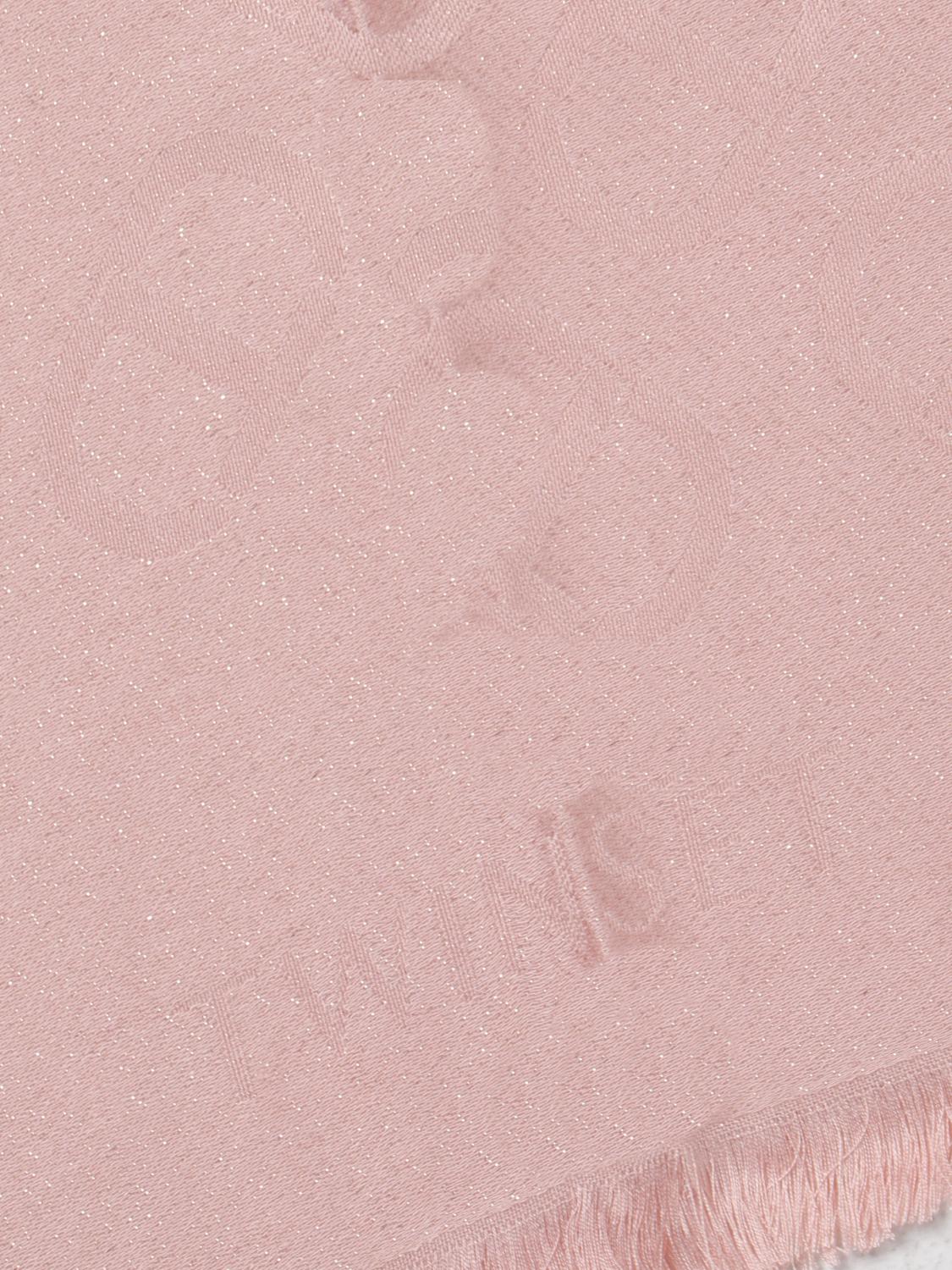 TWINSET SCARF: Twinset scarf in viscose with logo, Pink - Img 3