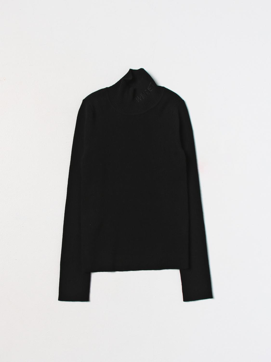 TWINSET PULLOVER: Pullover kinder Twinset, Schwarz - Img 1