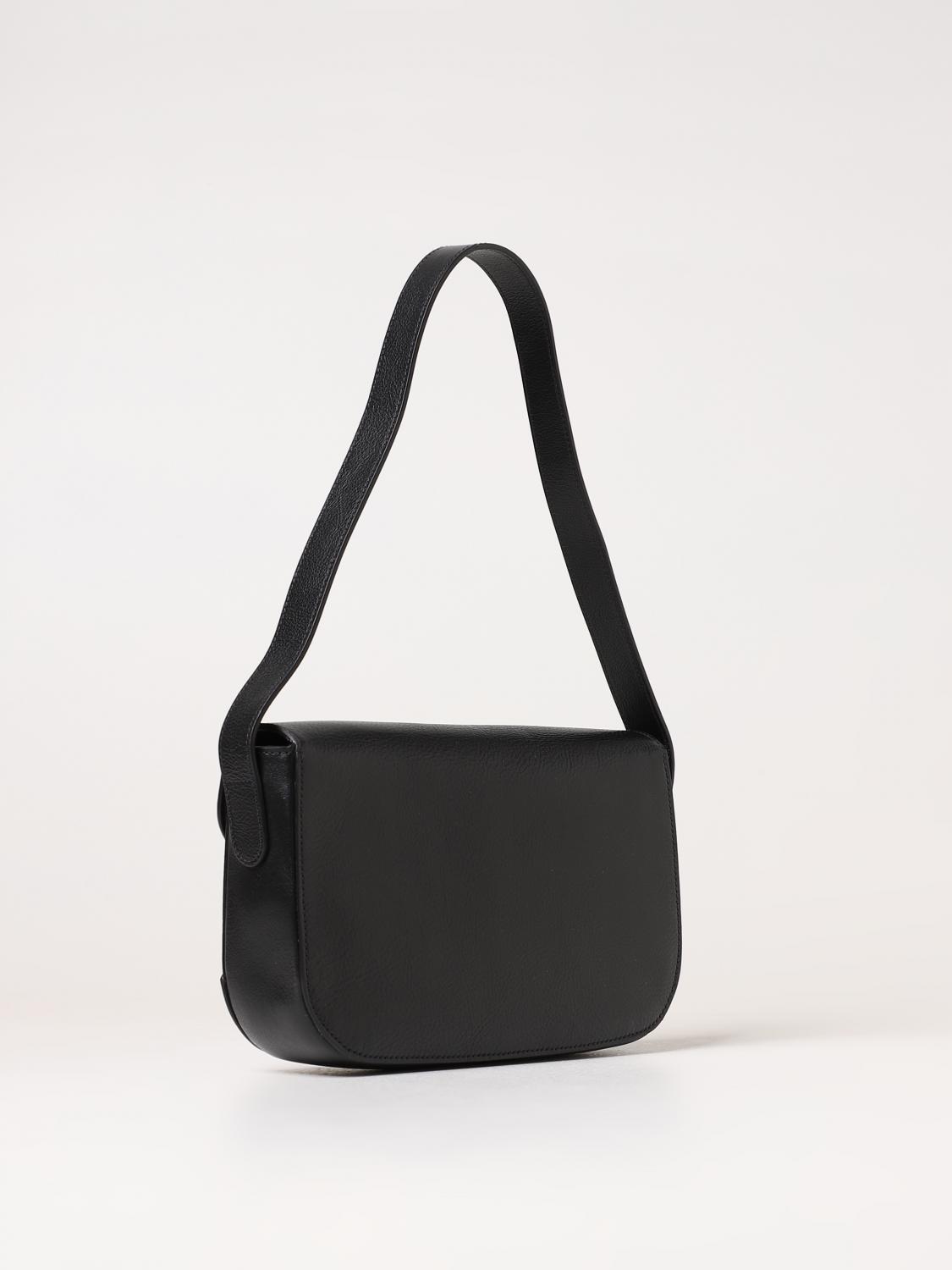 IL BISONTE BORSA A SPALLA: Borsa Esperia Il Bisonte in pelle volonata, Nero - Img 2