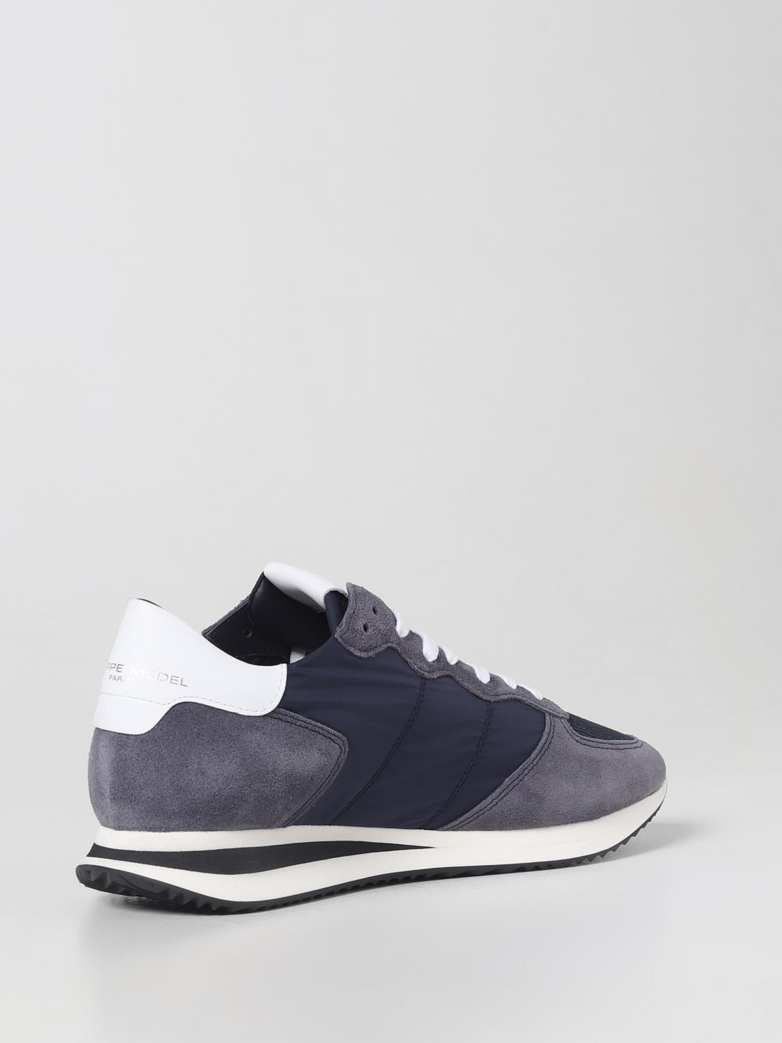 PHILIPPE MODEL SNEAKERS: Sneakers men Philippe Model, Blue - Img 3
