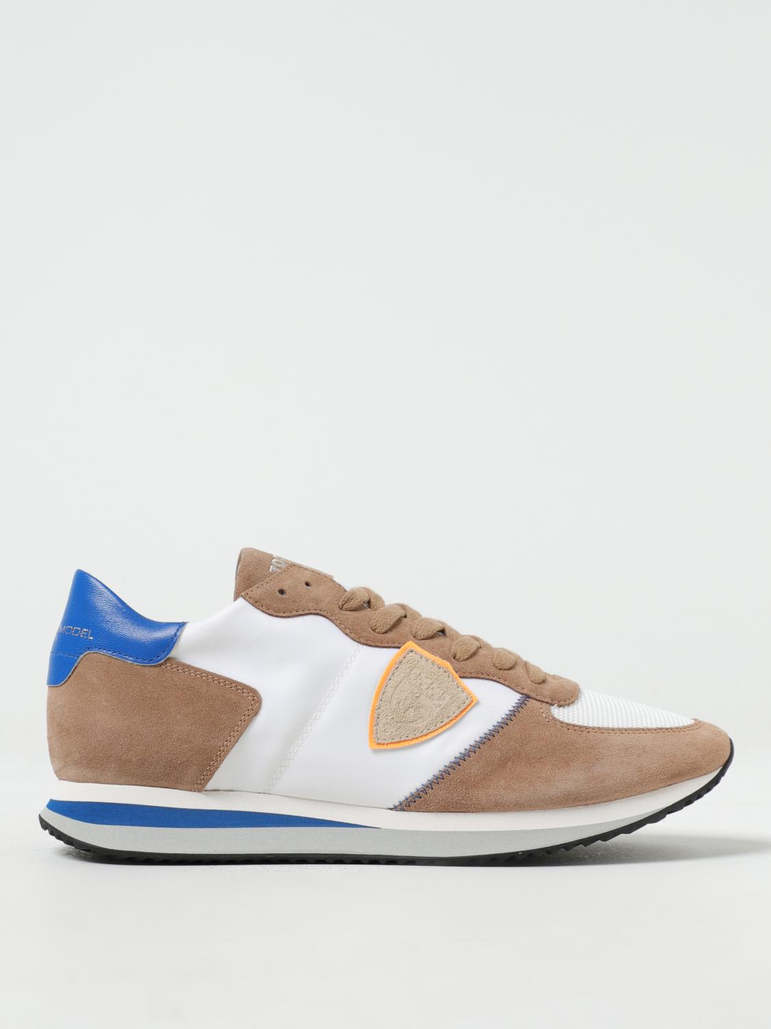 PHILIPPE MODEL BASKETS: Baskets homme Philippe Model, Beige - Img 1