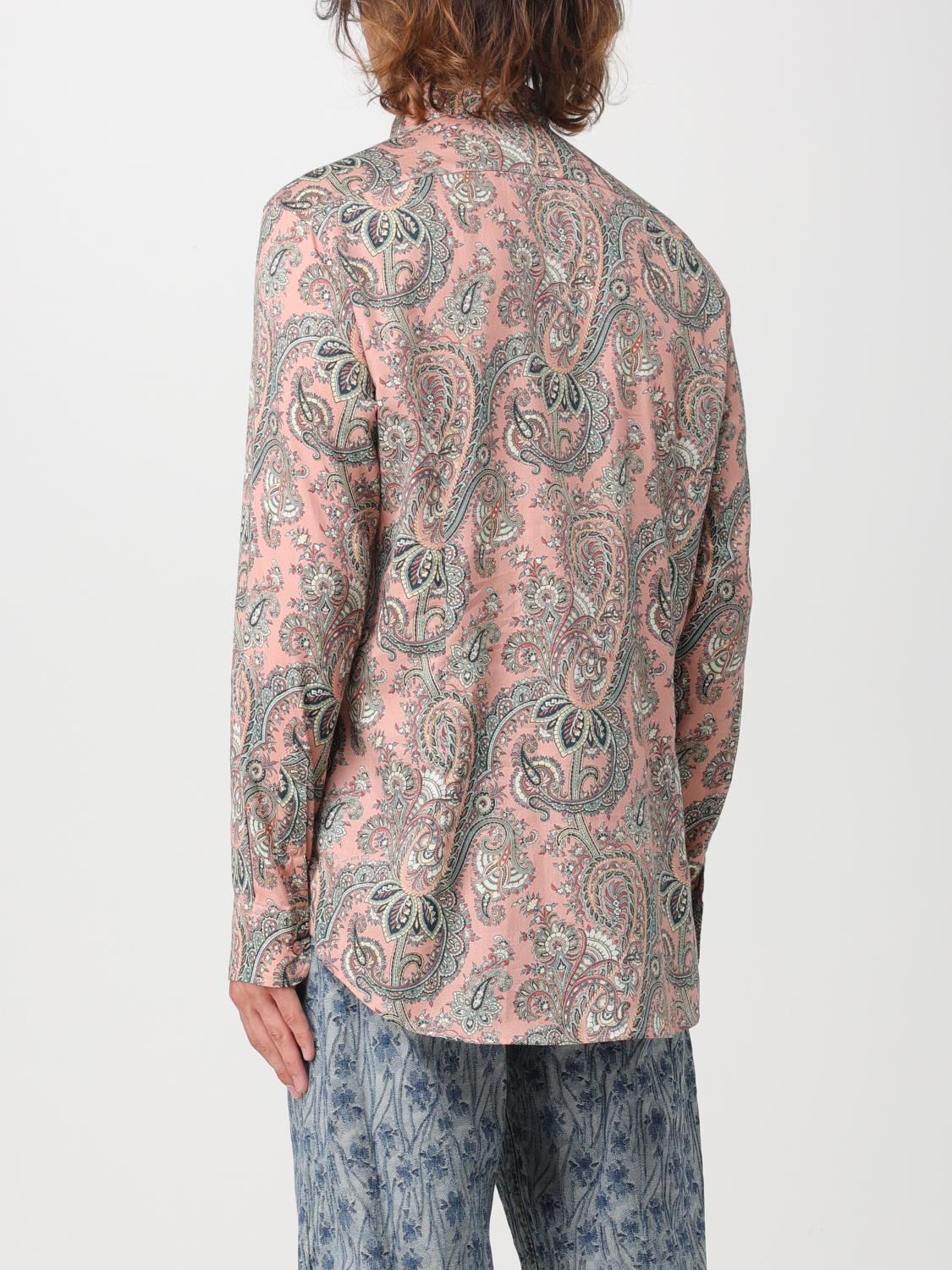 ETRO SHIRT: Etro shirt in cotton with Paisley print, Pink - Img 3