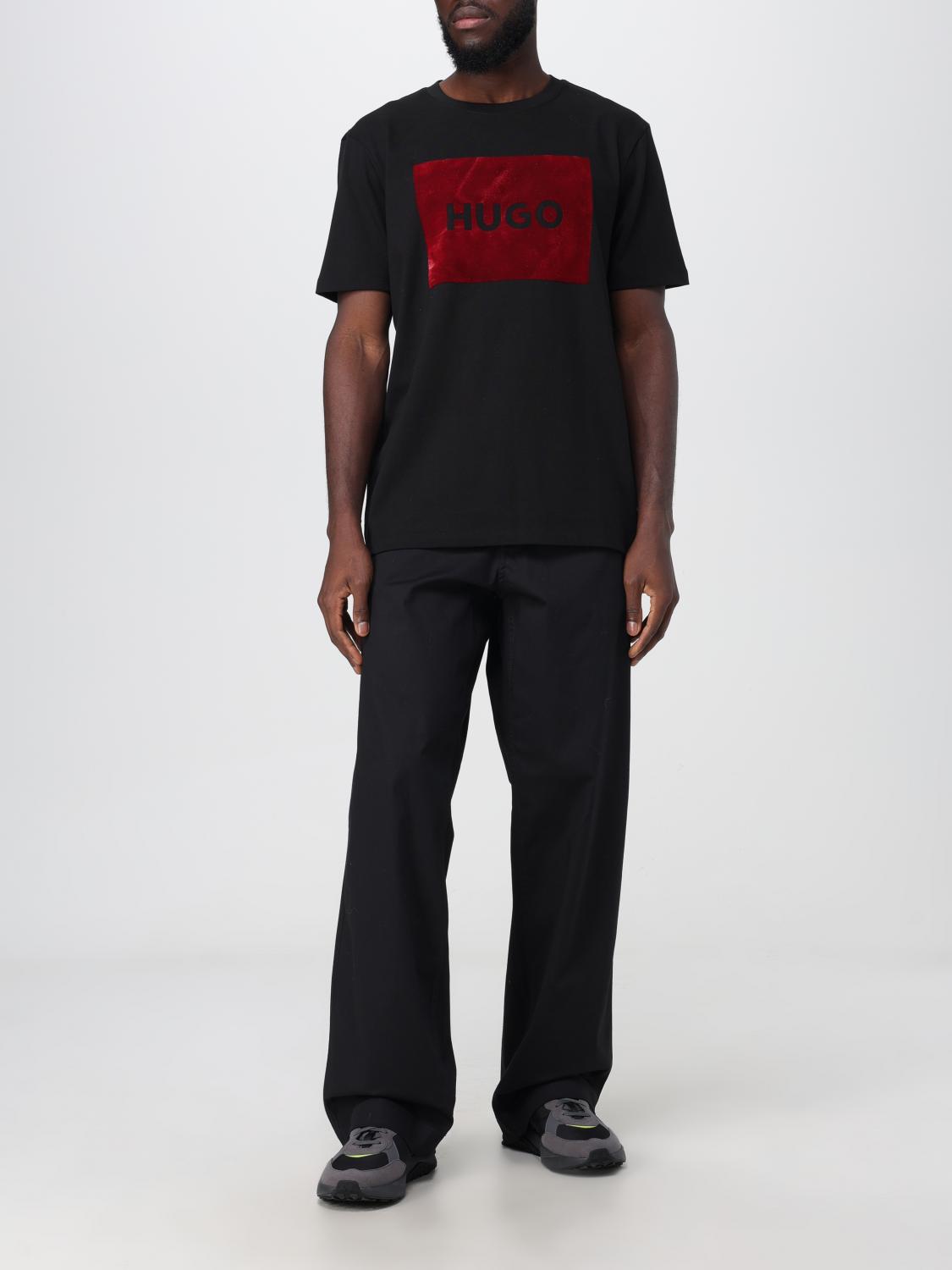 HUGO T-SHIRT: T-shirt men Hugo, Black - Img 2