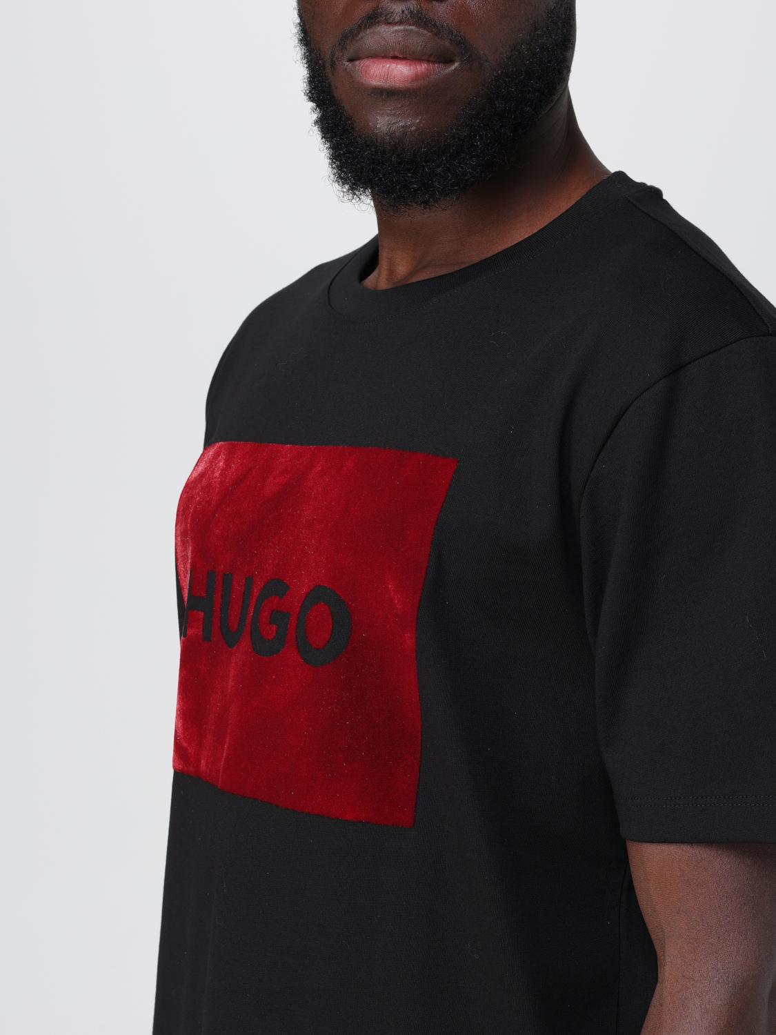 HUGO T-SHIRT: T-shirt men Hugo, Black - Img 4