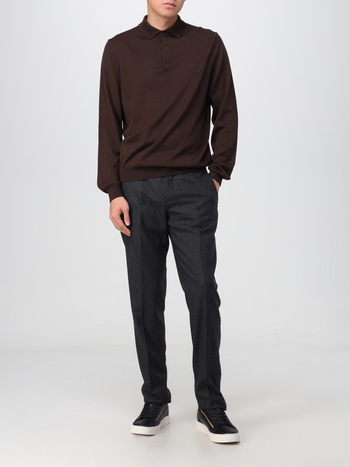 BOSS PULLOVER: Pullover herren Boss, Braun - Img 2