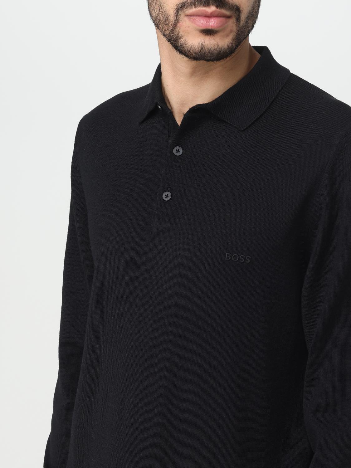 BOSS SWEATER: Sweater men Boss, Black 1 - Img 3