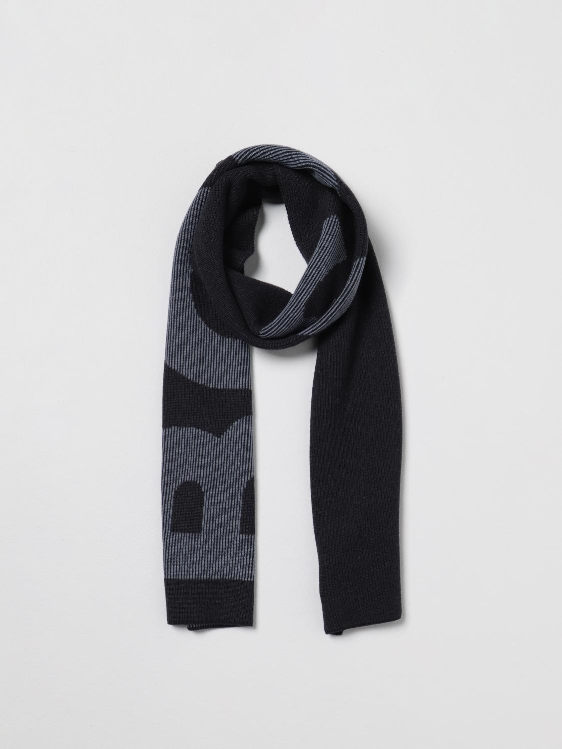 BOSS SCIARPA: Sciarpa Boss in cotone e lana, Blue - Img 2