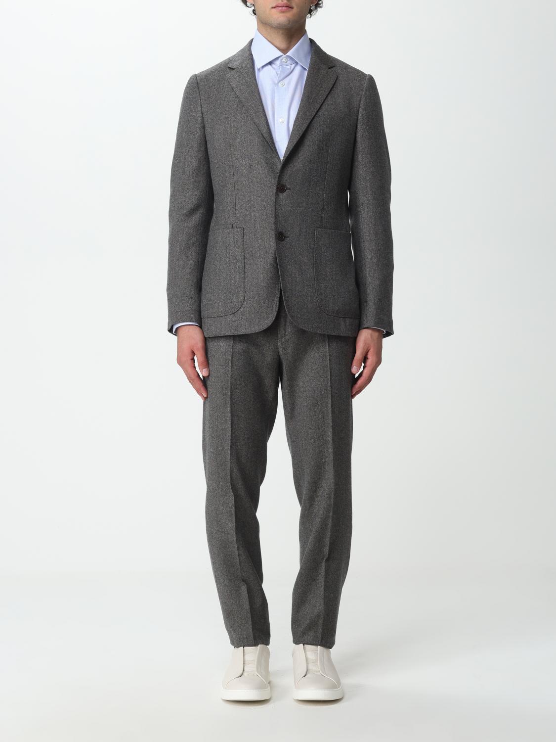 ZEGNA SUIT: Zegna wool suit, Dark - Img 1