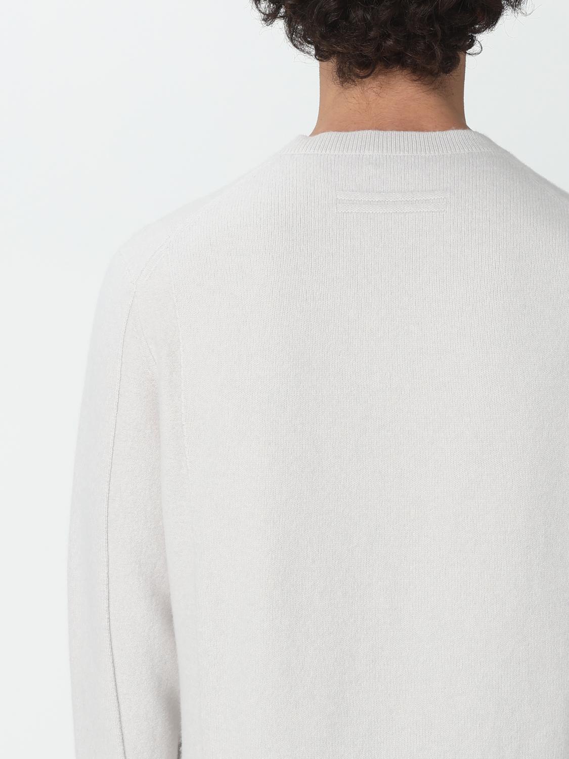 ZEGNA SWEATER: Zegna sweater in wool and cashmere, White - Img 4