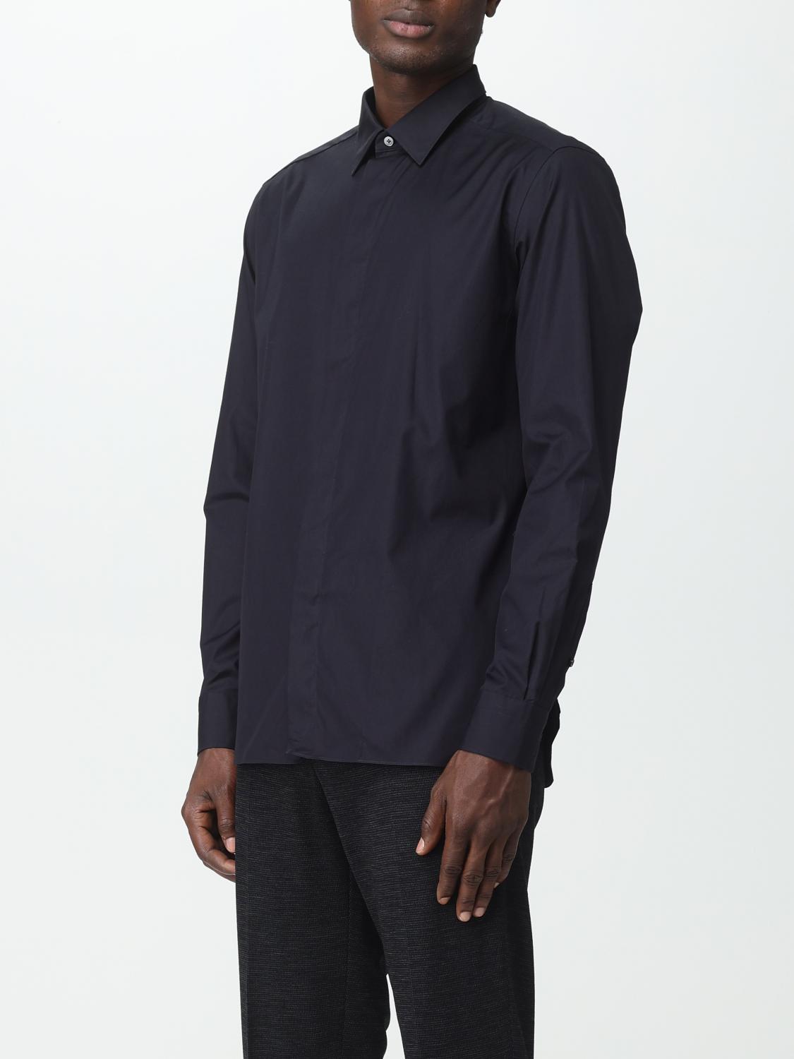 ZEGNA CAMICIA: Camicia Zegna in cotone, Blue - Img 4