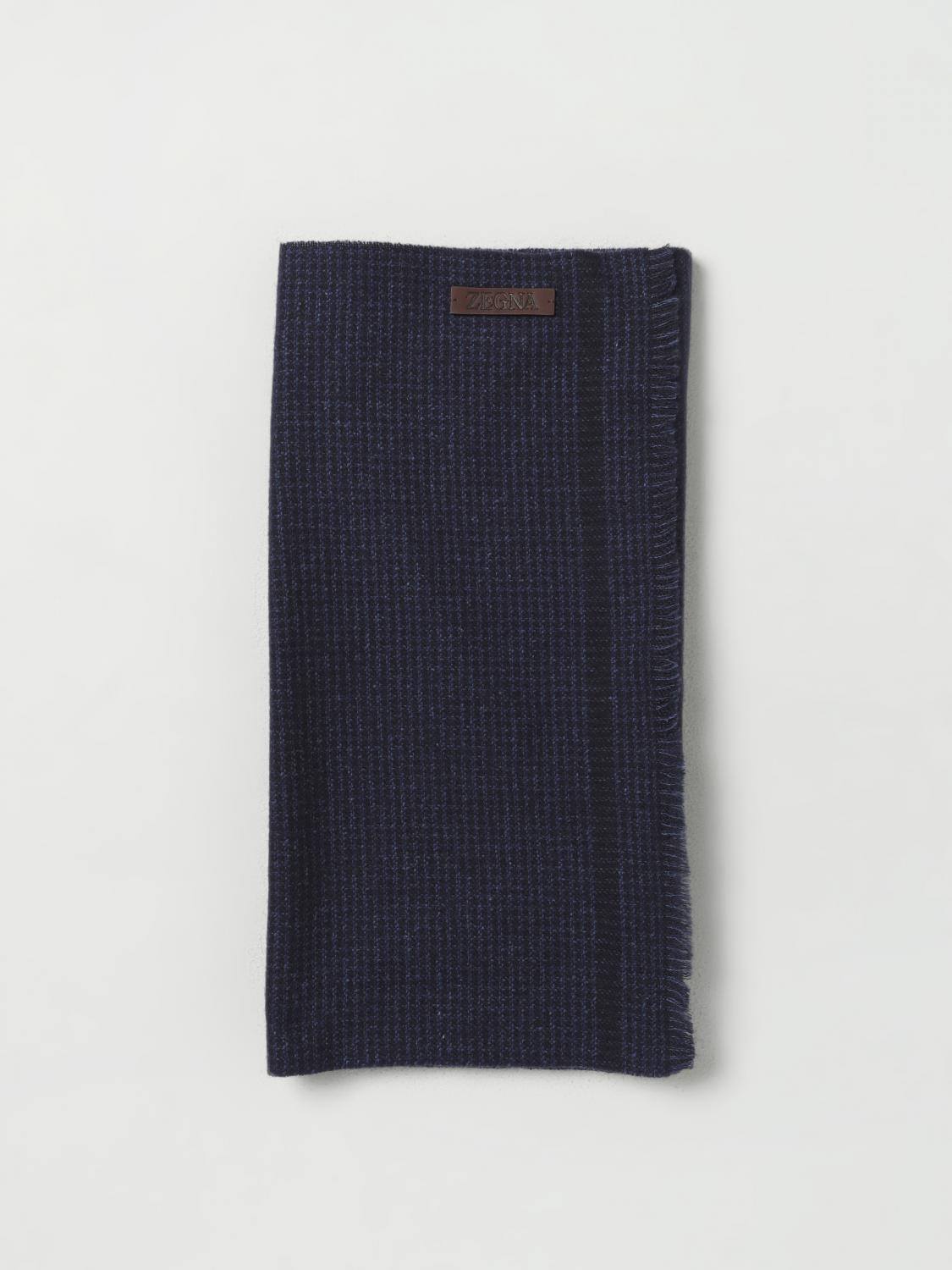 ZEGNA ÉCHARPE: écharpe homme Zegna, Bleu Marine - Img 1