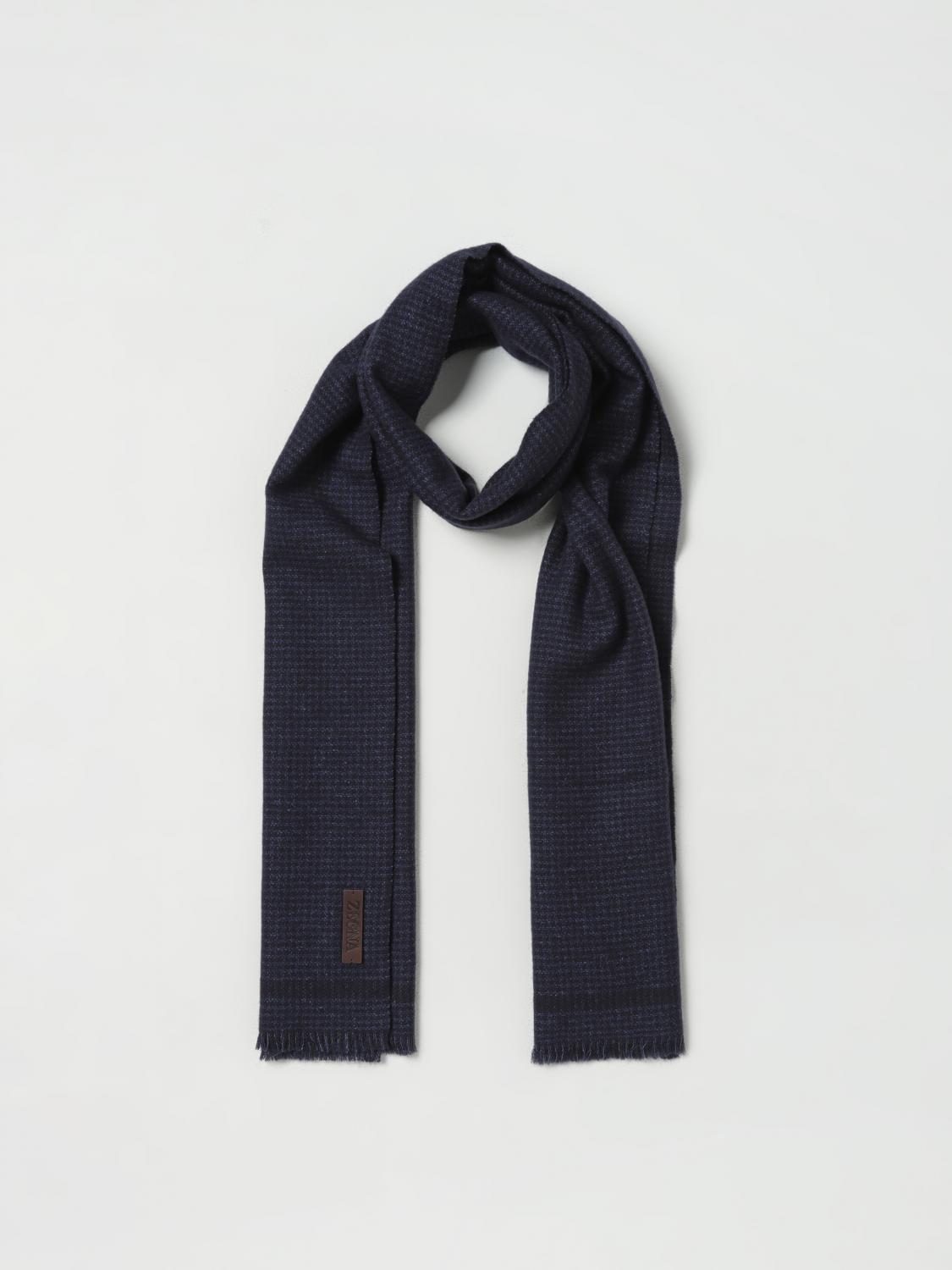 ZEGNA ÉCHARPE: écharpe homme Zegna, Bleu Marine - Img 2