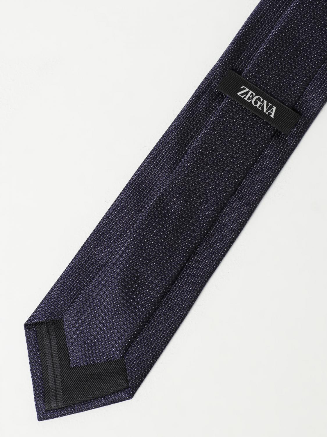 ZEGNA CORBATA: Corbata hombre Zegna, Azul Marino - Img 2