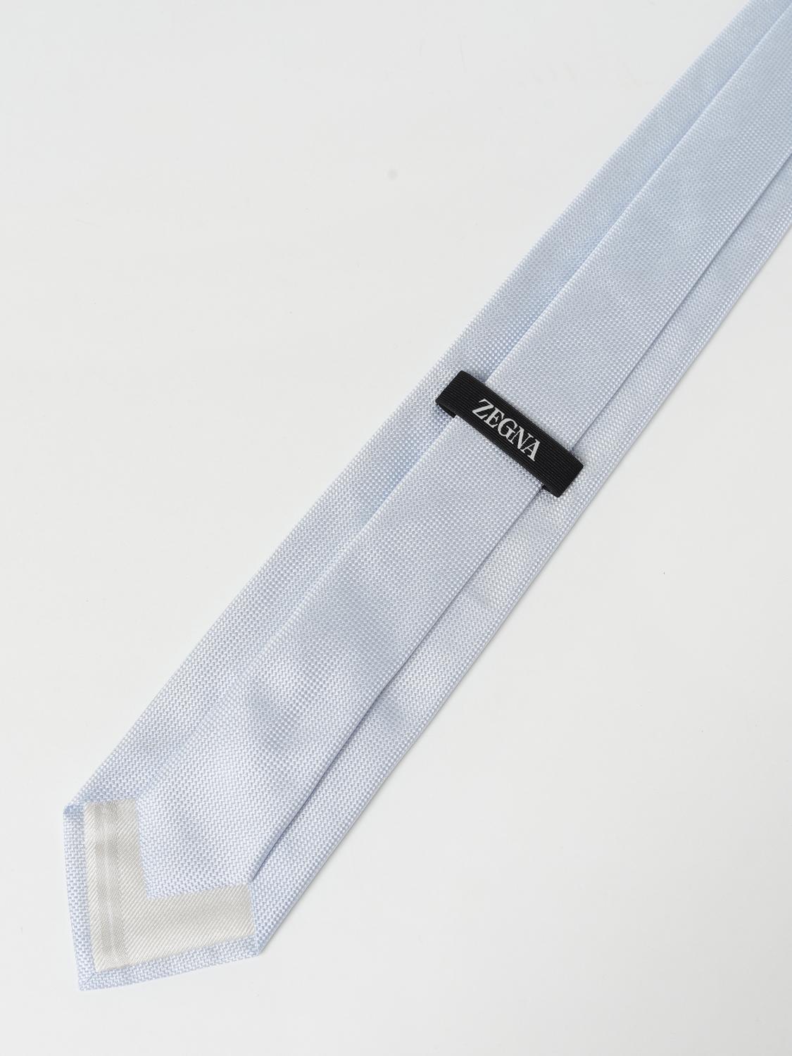 ZEGNA TIE: Zegna silk tie, Gnawed Blue - Img 2