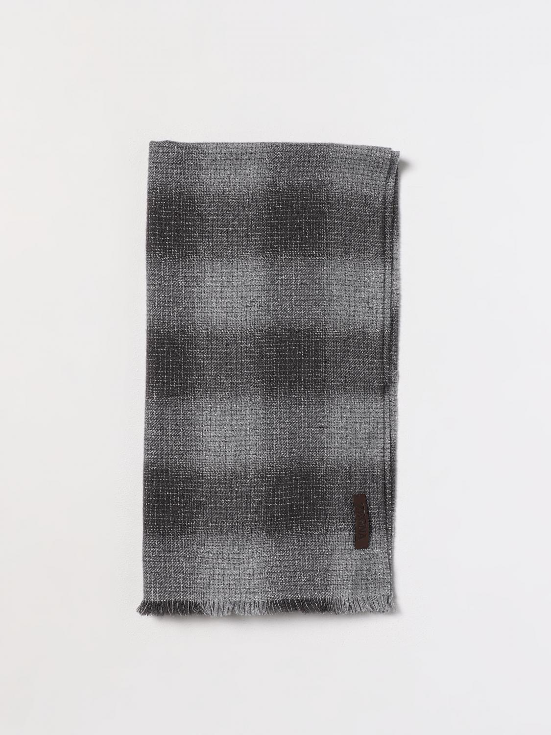 ZEGNA SCIARPA: Sciarpa Zegna in misto lana e seta, Grigio - Img 1