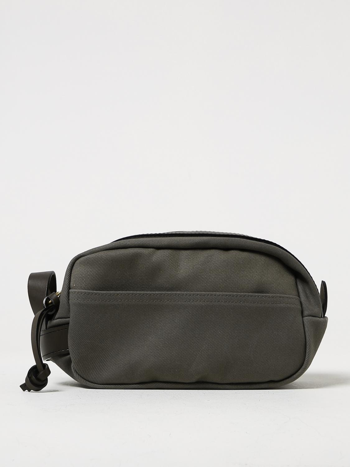 FILSON ACCESSORI BEAUTY: Beauty case Filson in canvas e pelle con tasche, Verde - Img 1