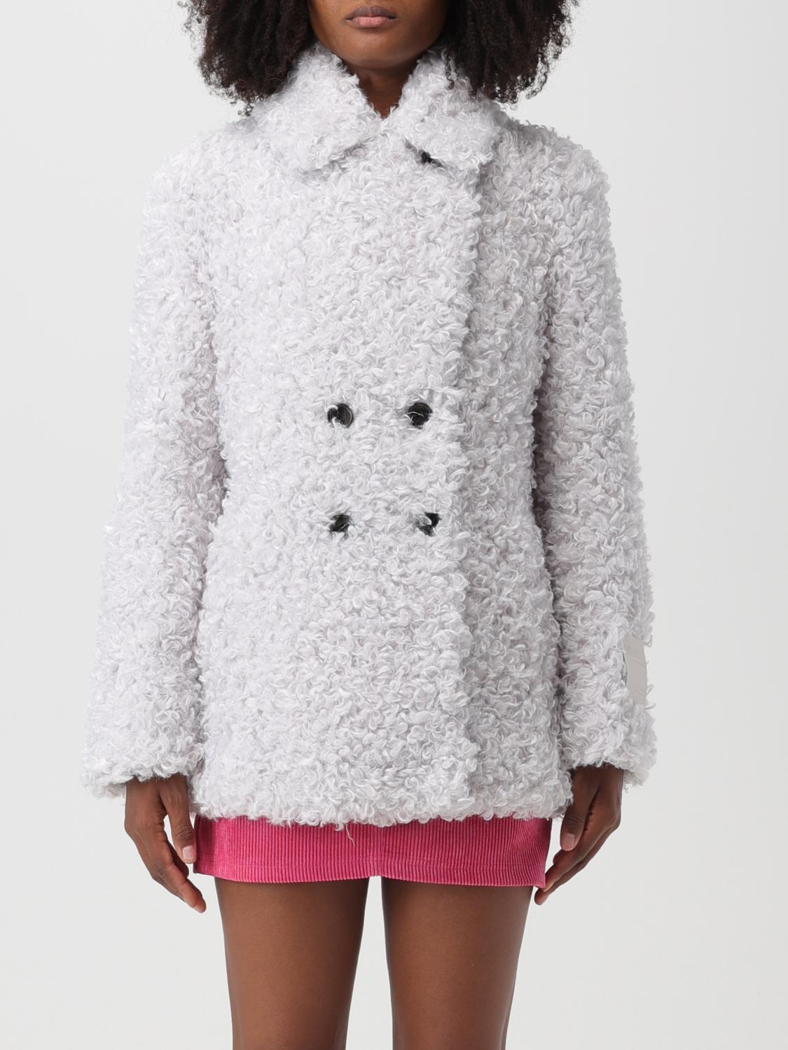 PATRIZIA PEPE CAPPOTTO: Caban Patrizia Pepe in shearling, Ghiaccio - Img 1