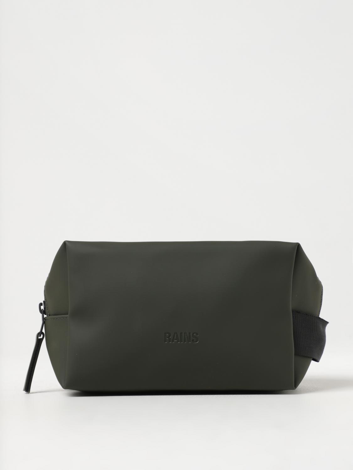 RAINS ACCESSORI BEAUTY: Beauty case Rains in tessuto sintetico gommato impermeabile, Militare - Img 1