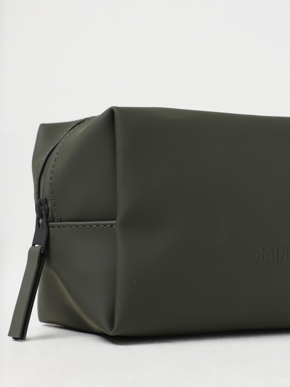 RAINS ACCESSORI BEAUTY: Beauty case Rains in tessuto sintetico gommato impermeabile, Militare - Img 3