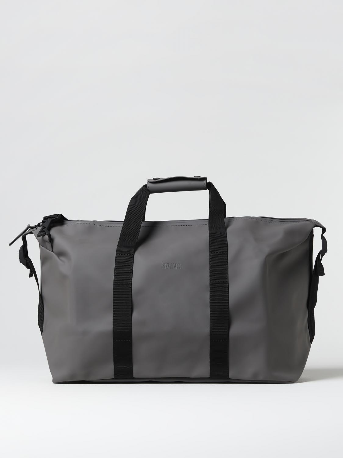 RAINS VALIGIA: Borsa Hilo Weekend Bag Rains in PU impermeabile, Grigio - Img 1