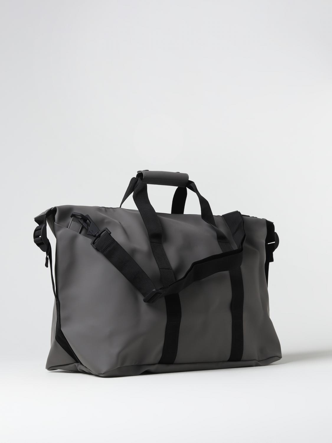 RAINS VALIGIA: Borsa Hilo Weekend Bag Rains in PU impermeabile, Grigio - Img 2