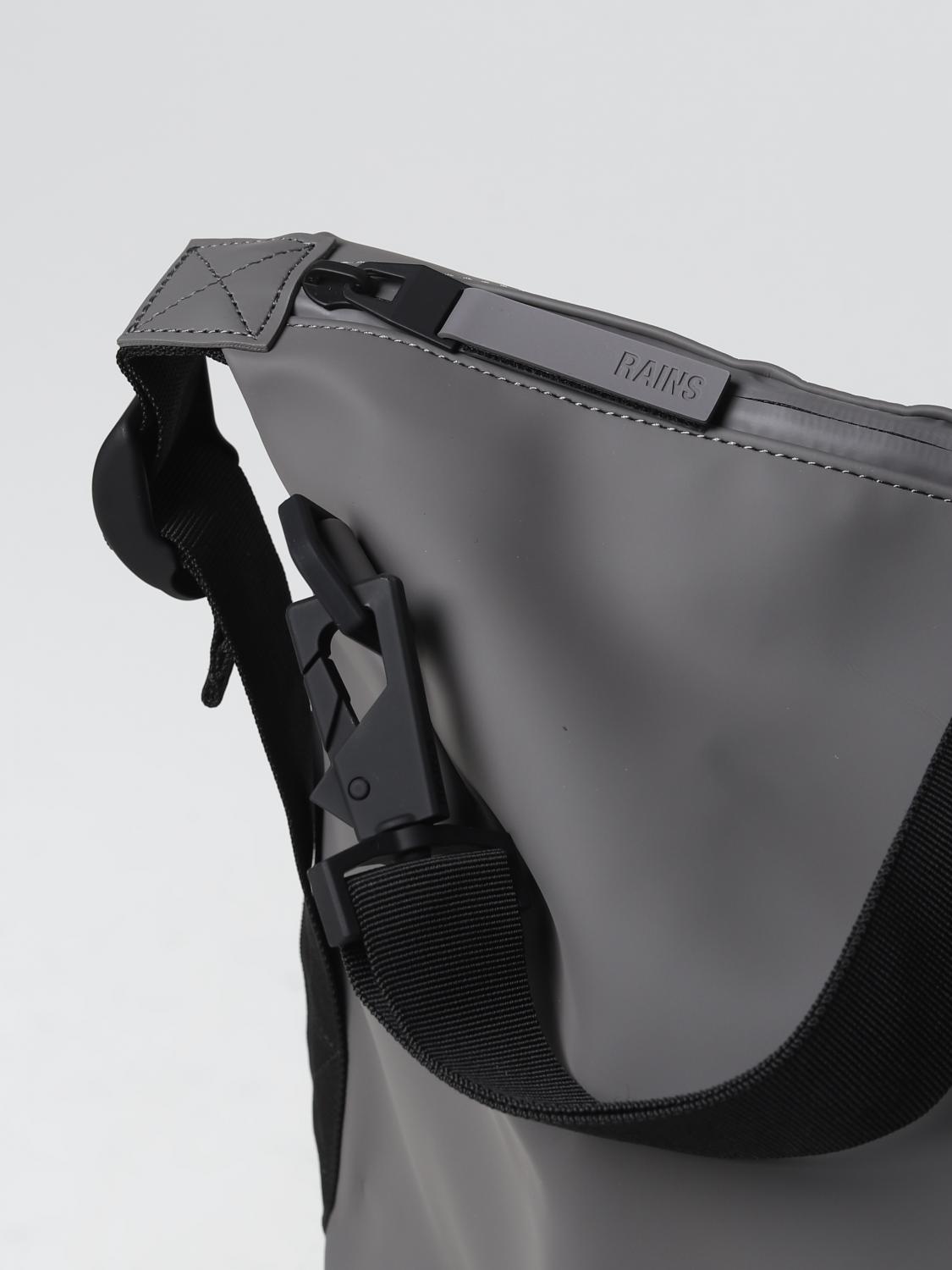 RAINS VALIGIA: Borsa Hilo Weekend Bag Rains in PU impermeabile, Grigio - Img 3