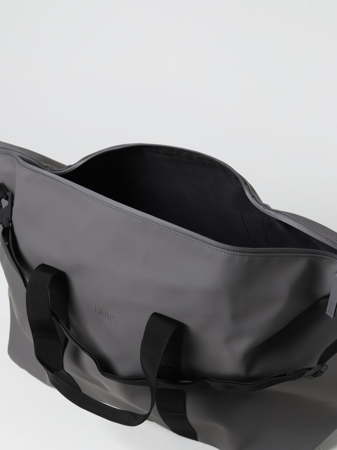 RAINS VALIGIA: Borsa Hilo Weekend Bag Rains in PU impermeabile, Grigio - Img 4