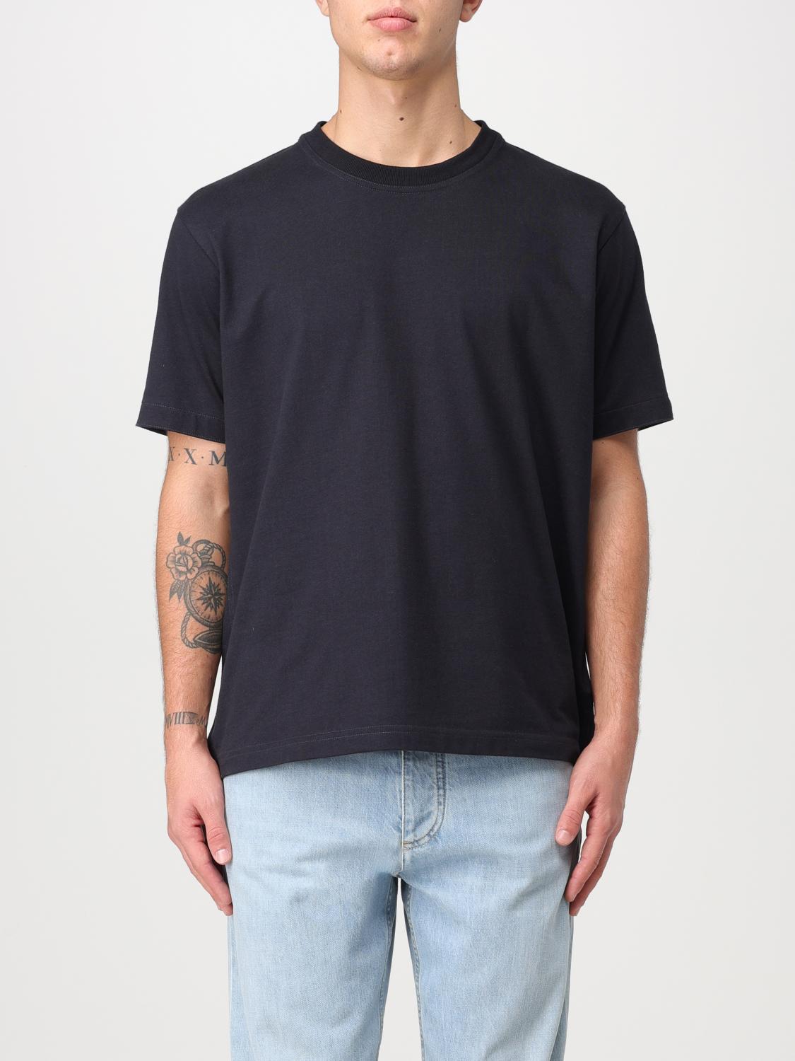 BOTTEGA VENETA T-SHIRT: Bottega Veneta cotton t-shirt, Navy - Img 1