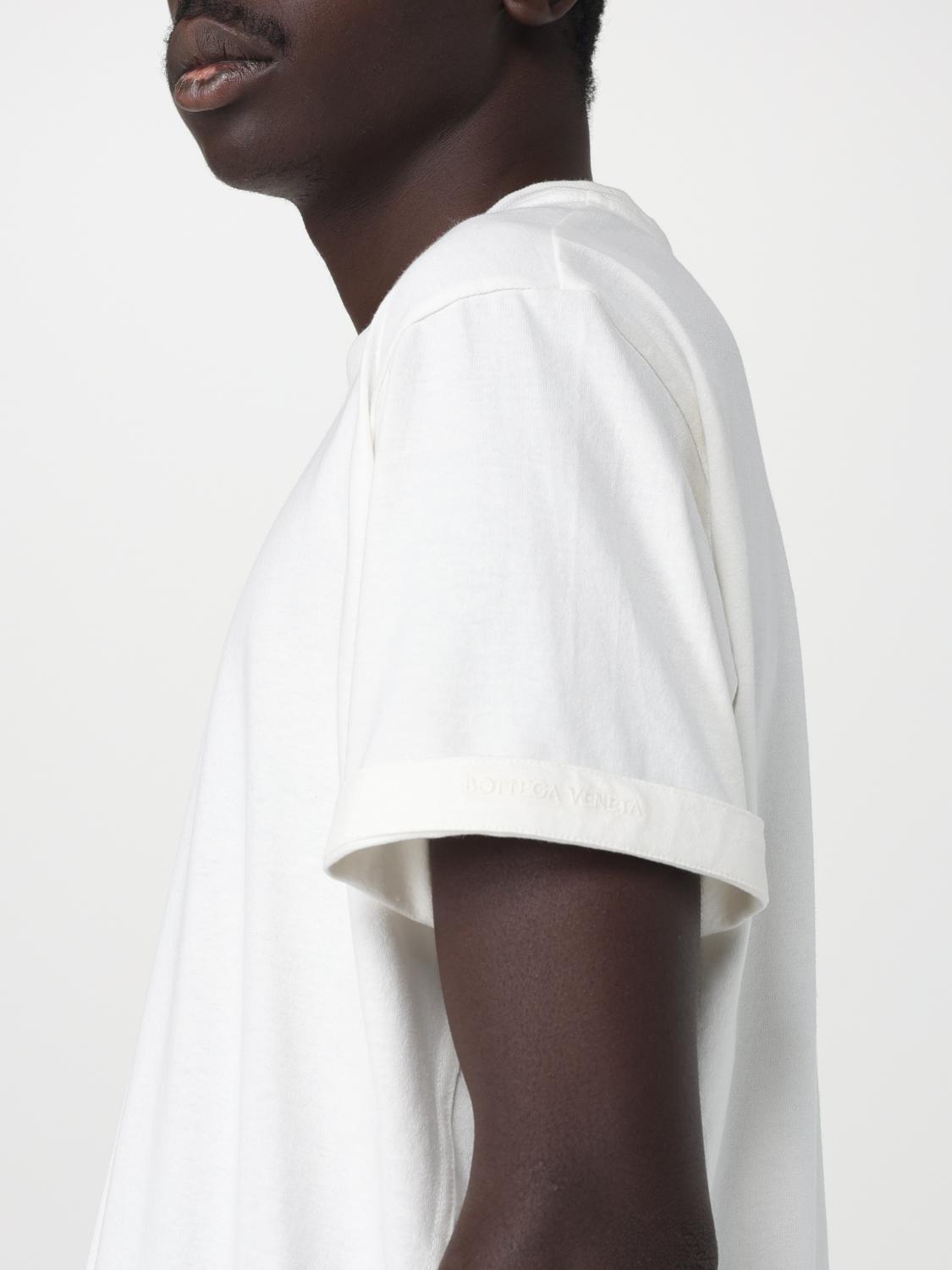 BOTTEGA VENETA T-SHIRT: Bottega Veneta cotton t-shirt, Yellow Cream - Img 5