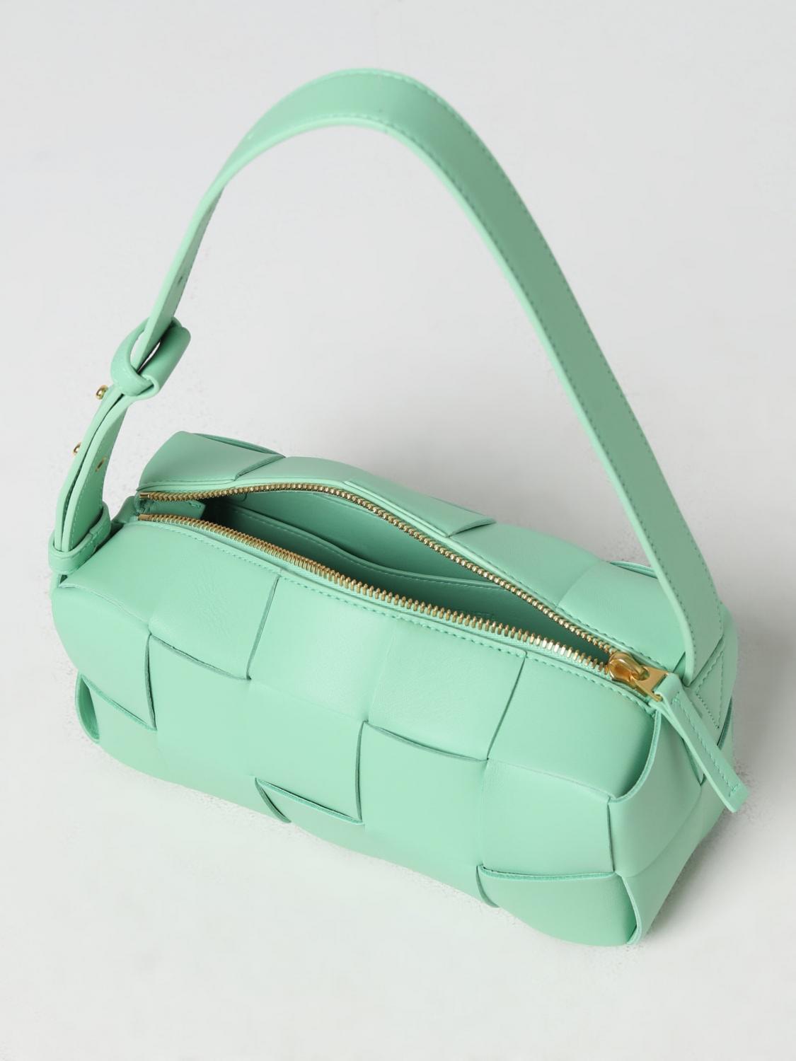 Bottega Veneta Brick Cassette bag in woven leather - Water