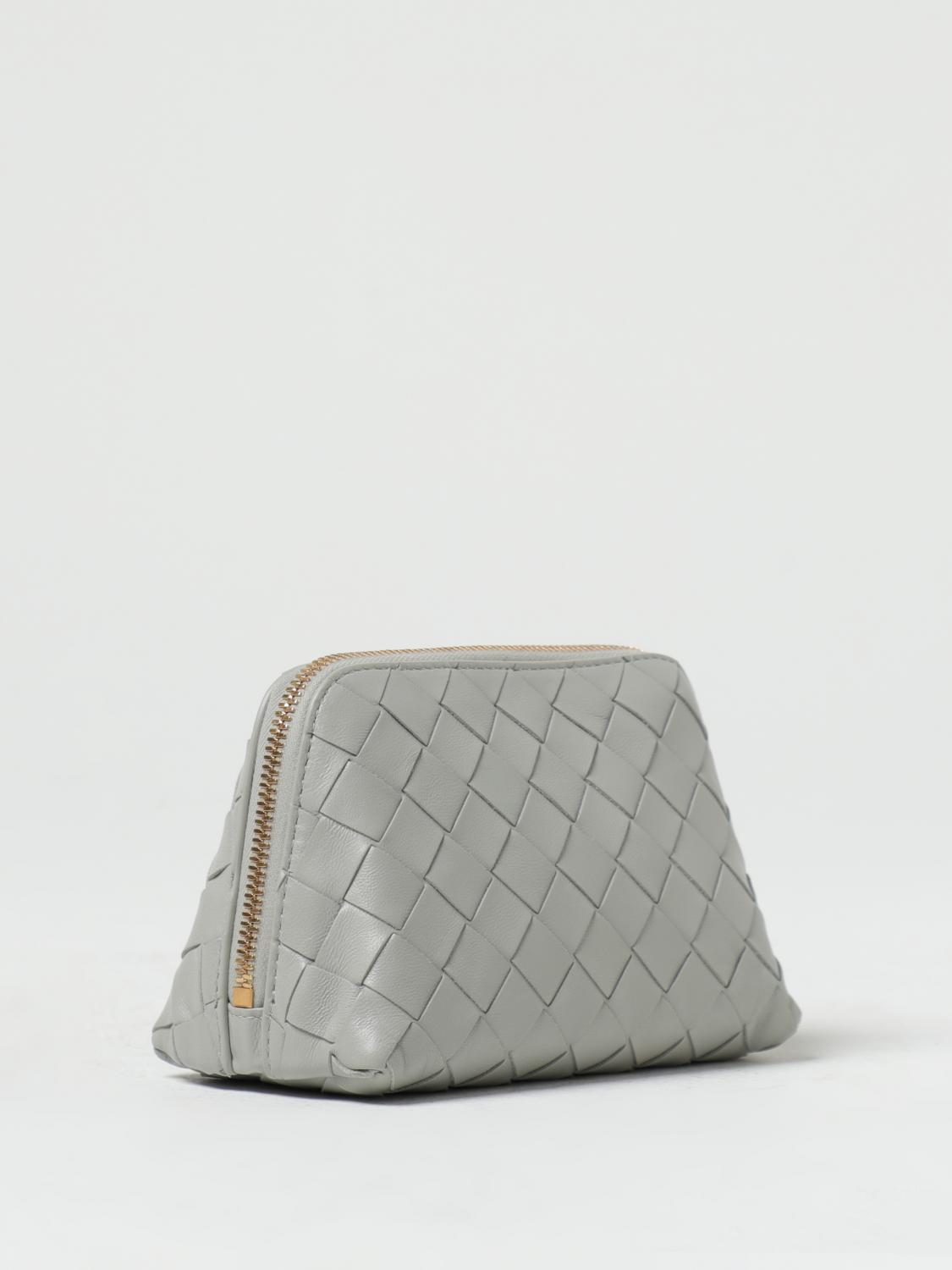 BOTTEGA VENETA ACCESSORI BEAUTY: Beauty Case Bottega Veneta in pelle intrecciata, Grigio - Img 2