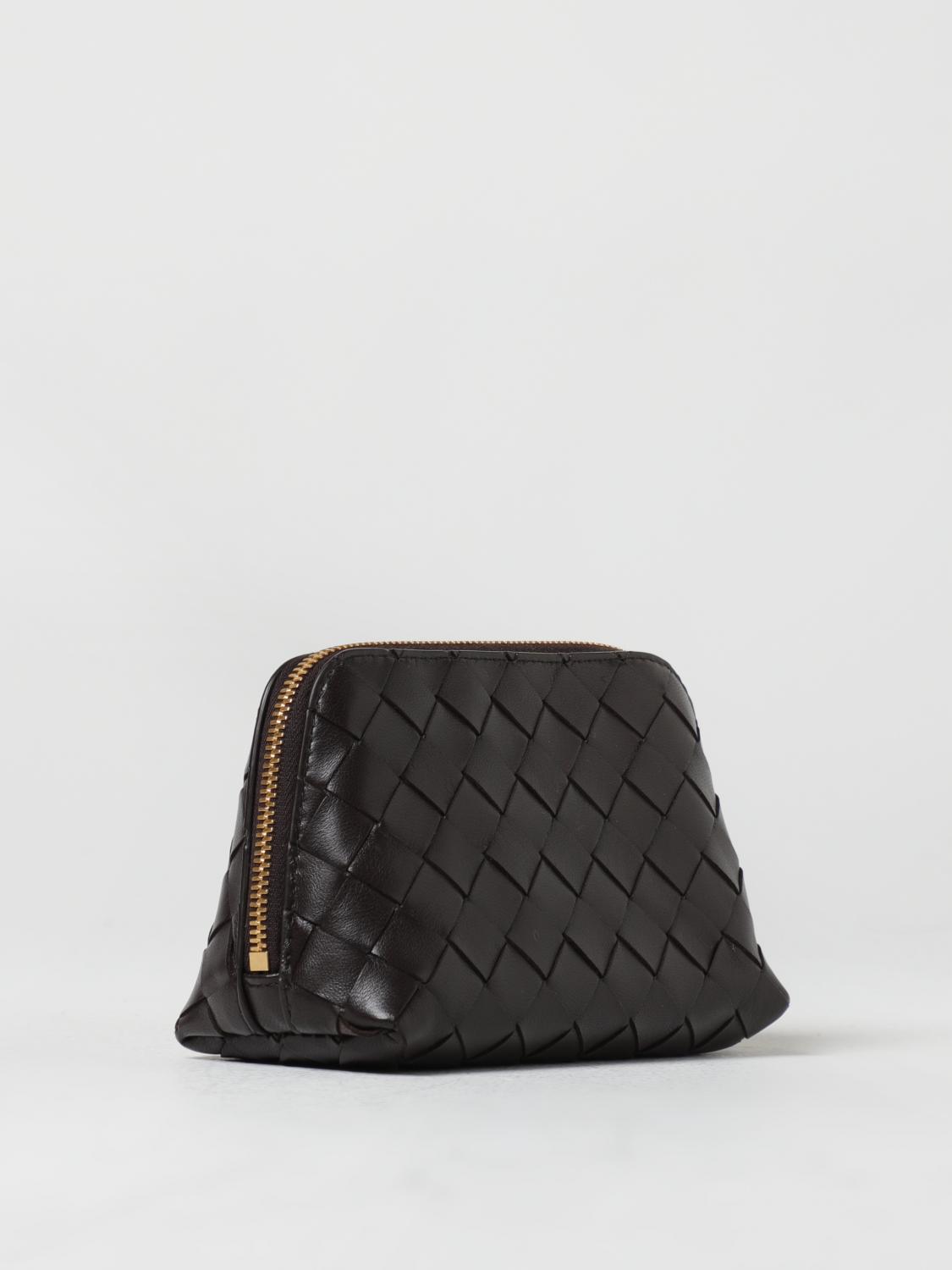 BOTTEGA VENETA ACCESSORI BEAUTY: Beauty Case Bottega Veneta in pelle intrecciata, Caffe - Img 2
