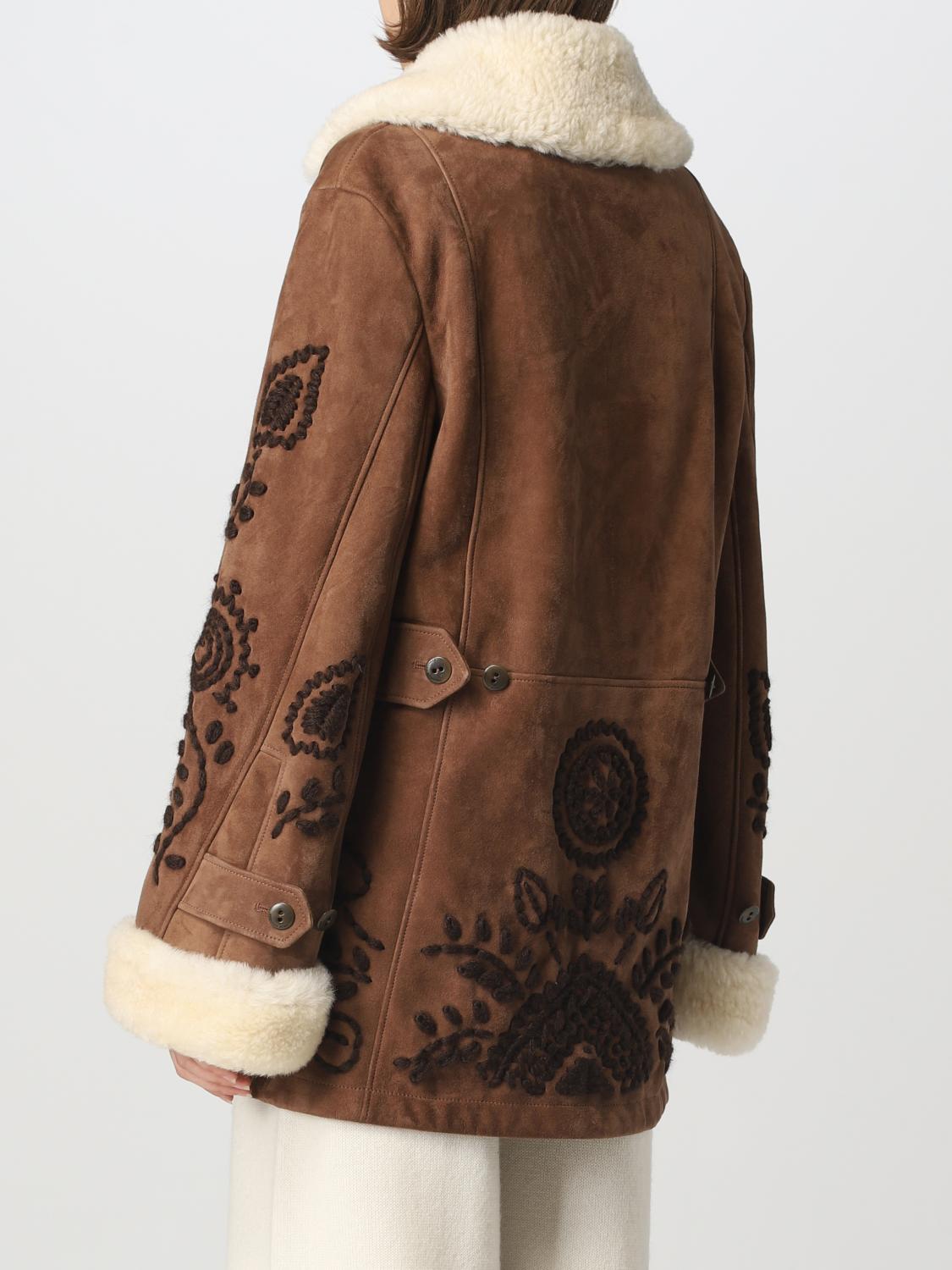 Ermanno Scervino Coat woman - Tobacco | D430D326RSHSNQ | GIGLIO.COM