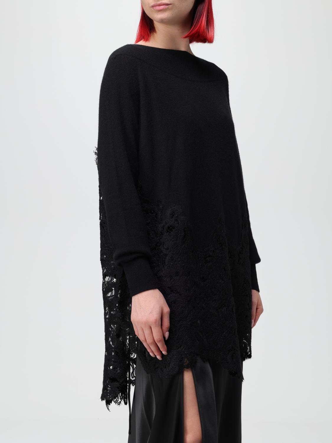ERMANNO SCERVINO PULLOVER: Pullover damen Ermanno Scervino, Schwarz - Img 4