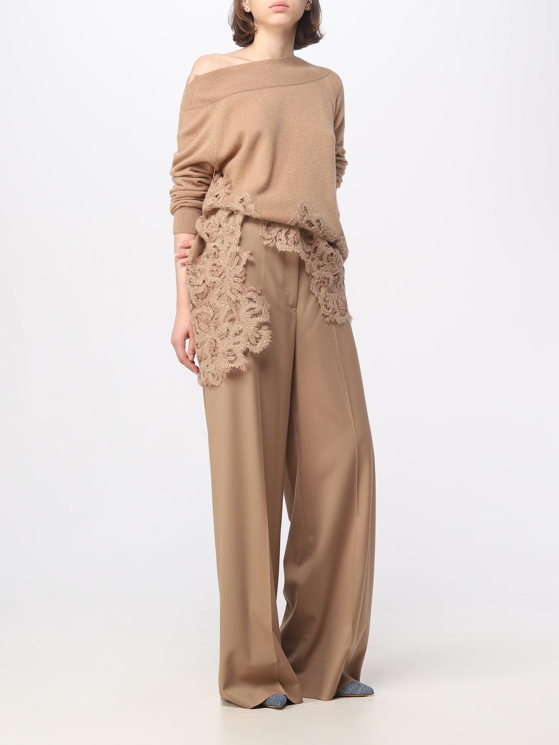 ERMANNO SCERVINO PULLOVER: Pullover damen Ermanno Scervino, Camel - Img 2