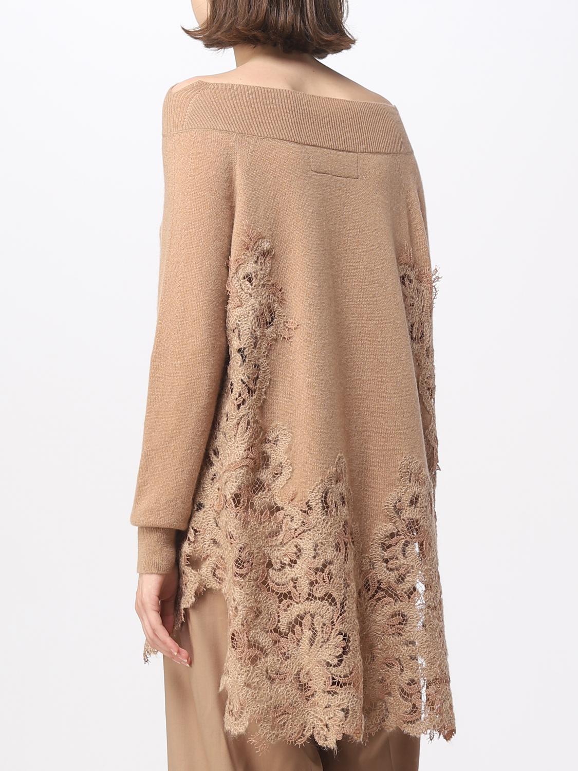 ERMANNO SCERVINO PULLOVER: Pullover damen Ermanno Scervino, Camel - Img 3