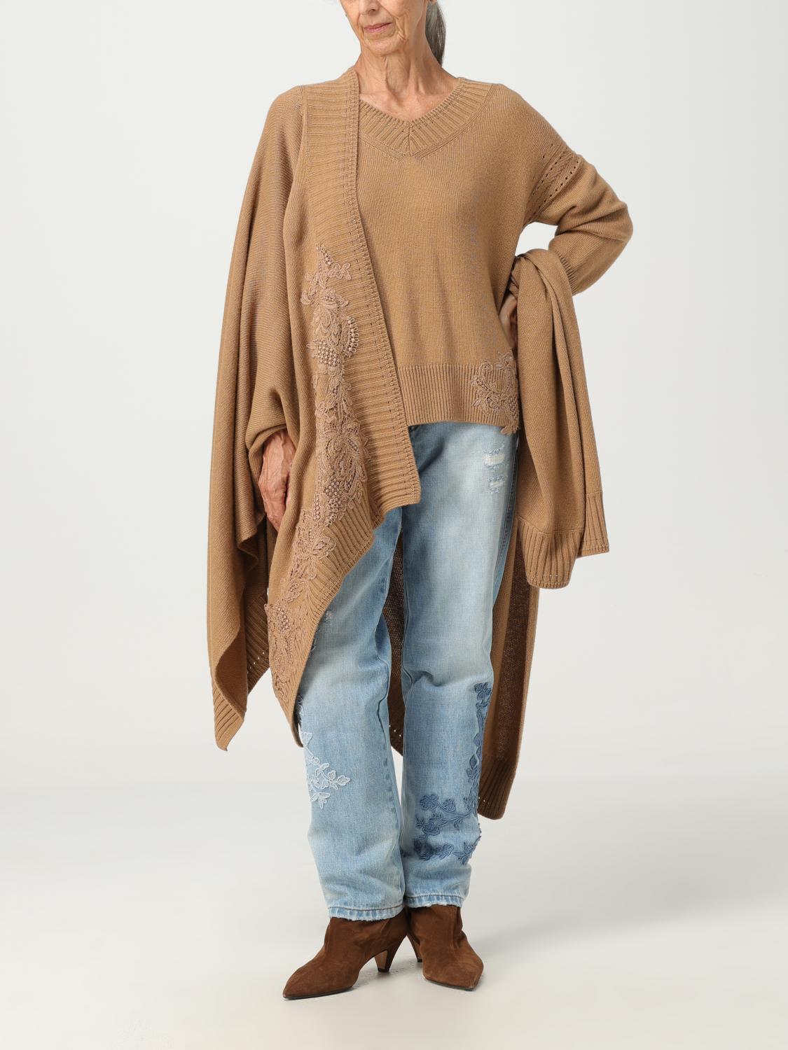 ERMANNO SCERVINO LIFE CAPA: Capa mujer Ermanno Scervino Life, Camello - Img 2