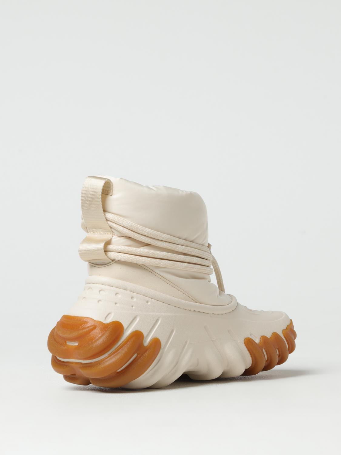 CROCS: Shoes woman - Yellow Cream | Crocs flat ankle boots