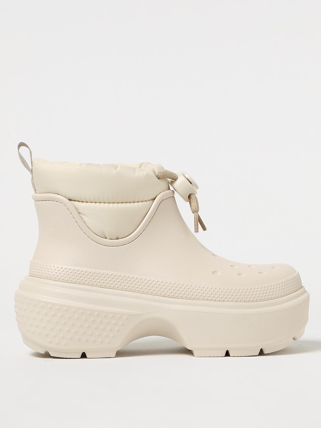 CROCS STIVALETTI: Stivaletto Stomp Puff Crocs in gomma EVA e nylon, Panna - Img 1
