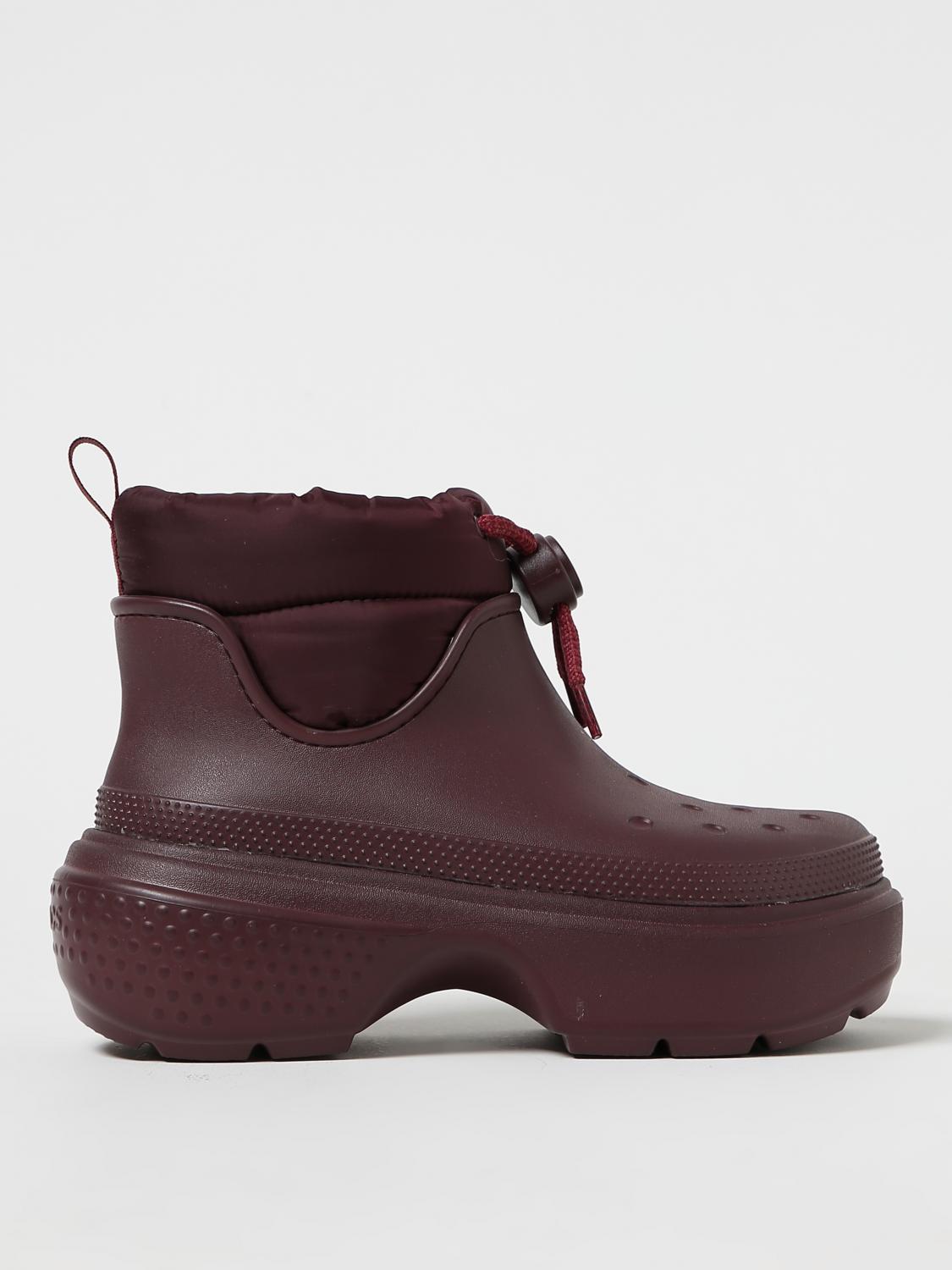 CROCS STIVALETTI: Stivaletto Stomp Puff Crocs in gomma EVA e nylon, Ciliegia - Img 1