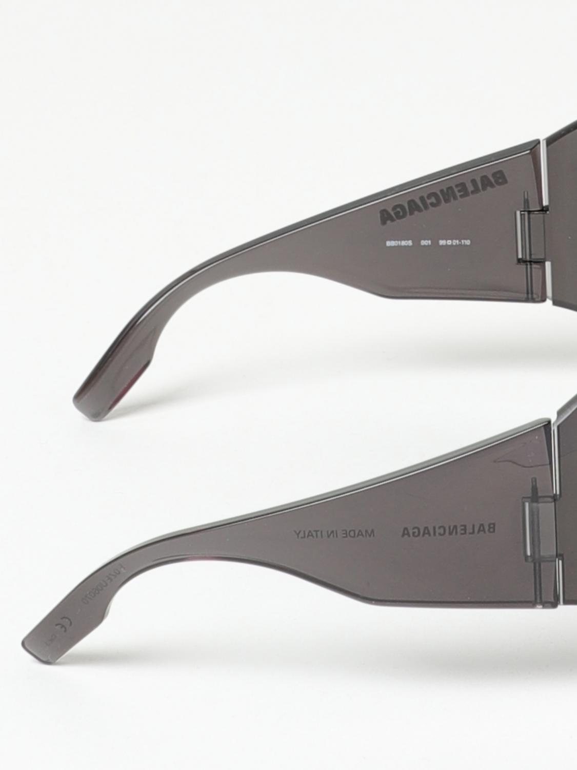 BALENCIAGA OCCHIALI DA SOLE: Occhiali da sole Balenciaga in acetato, Nero - Img 3