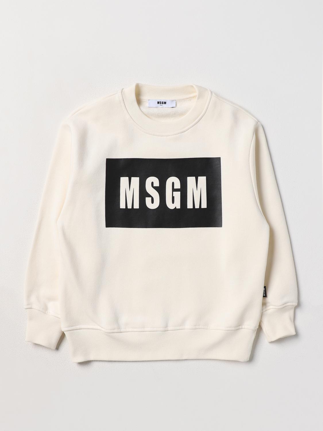 MSGM KIDS SWEATER: Sweater kids MSGM Kids, Grey - Img 1