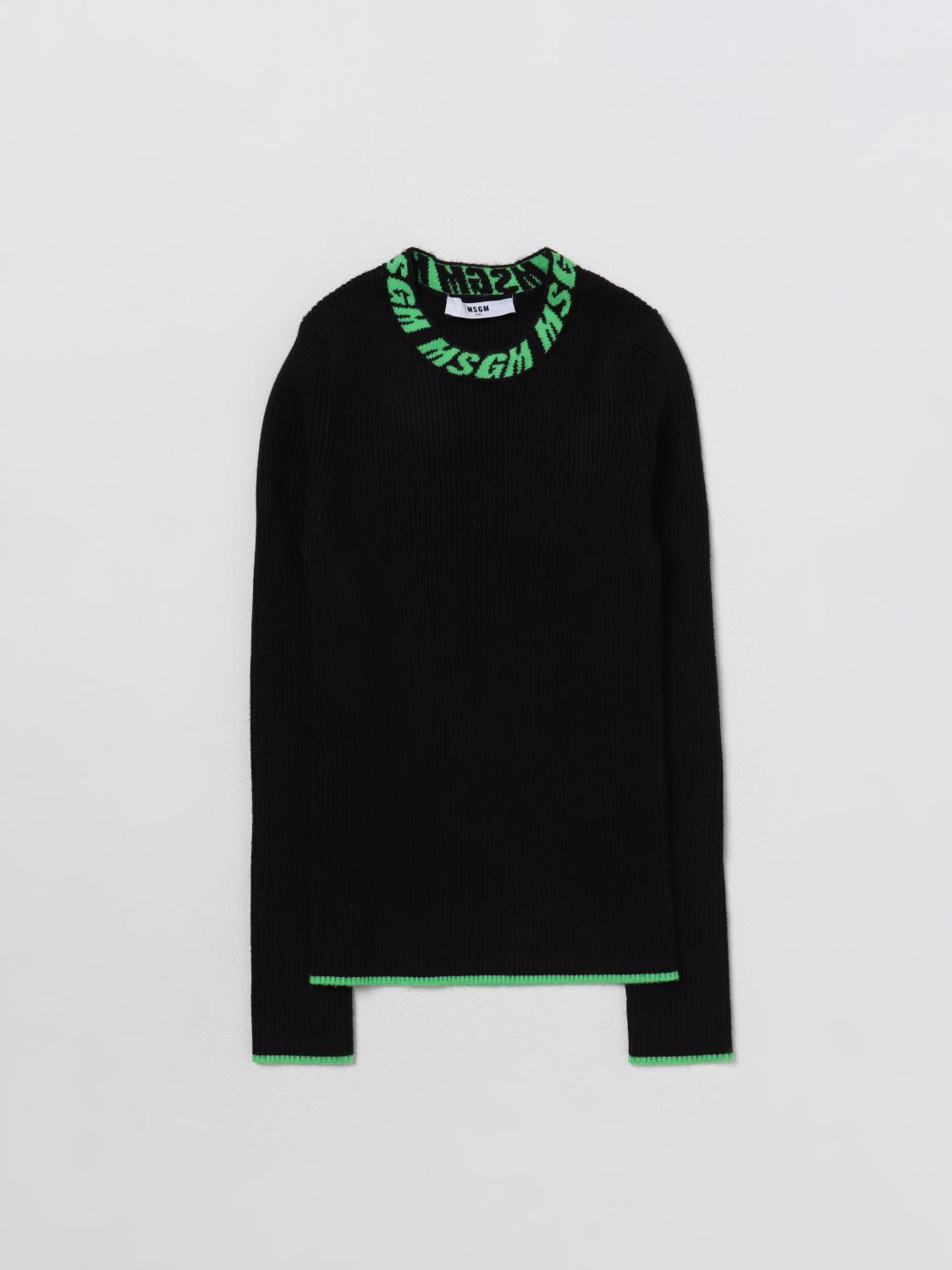 MSGM KIDS JERSEY: Jersey niños MSGM Kids, Negro - Img 1