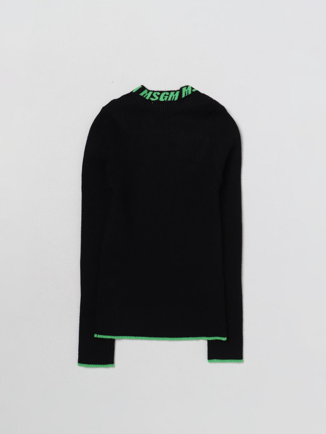 MSGM KIDS JERSEY: Jersey niños MSGM Kids, Negro - Img 2